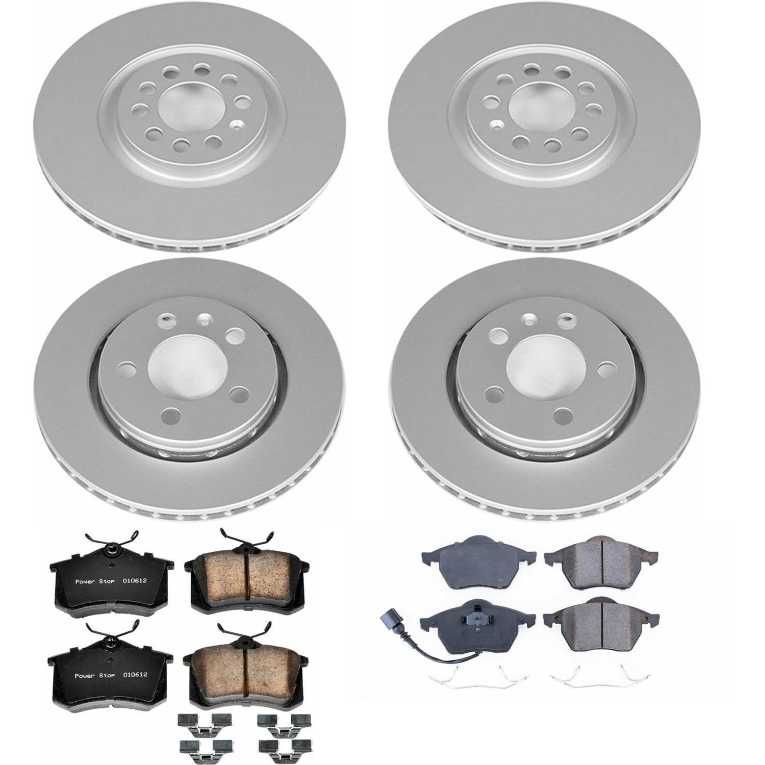 Power Stop 00-06 Audi TT Quattro Front & Rear Z23 Evolution Sport Coated Brake Kit