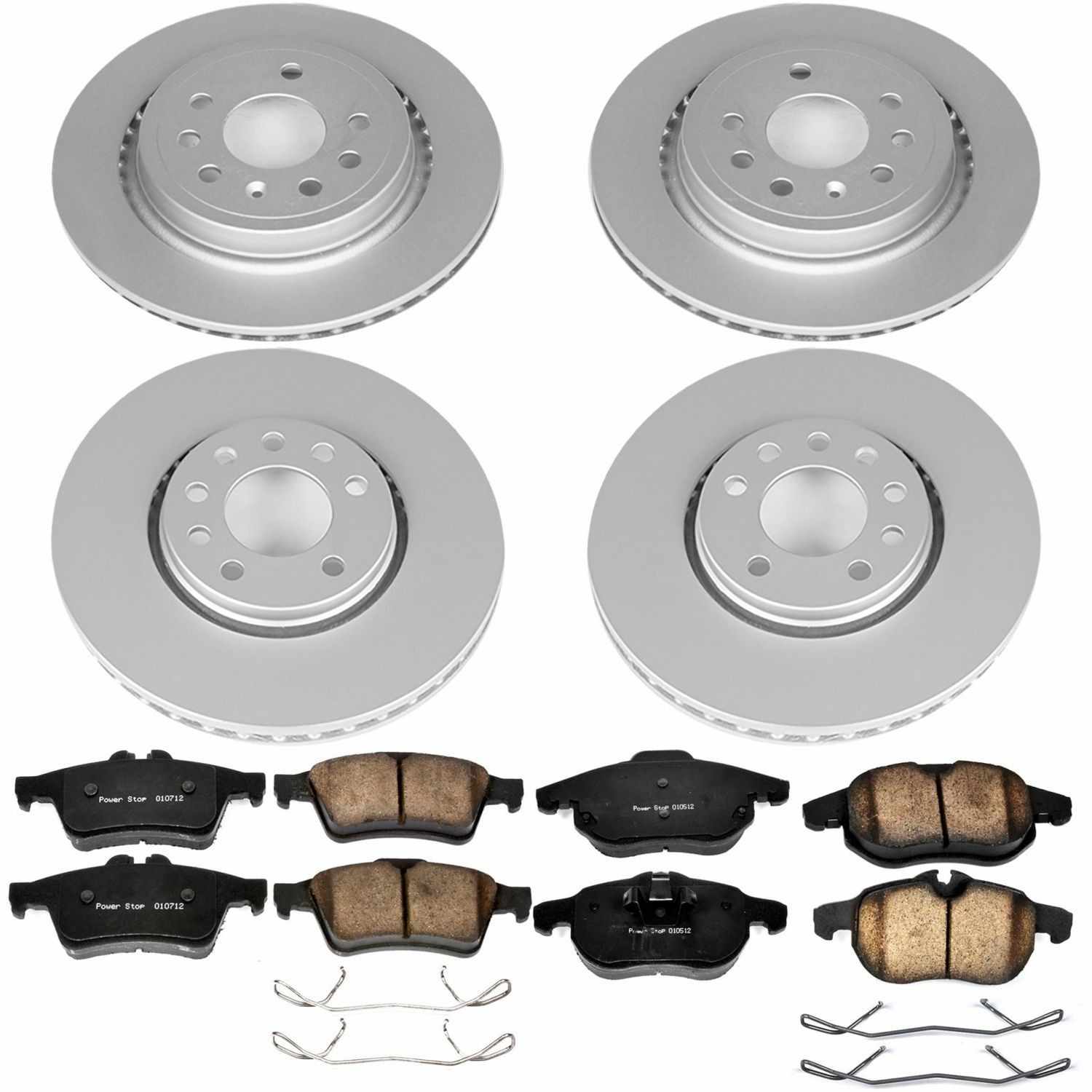 Power Stop 03-11 Saab 9-3 Front & Rear Z23 Evolution Sport Coated Brake Kit