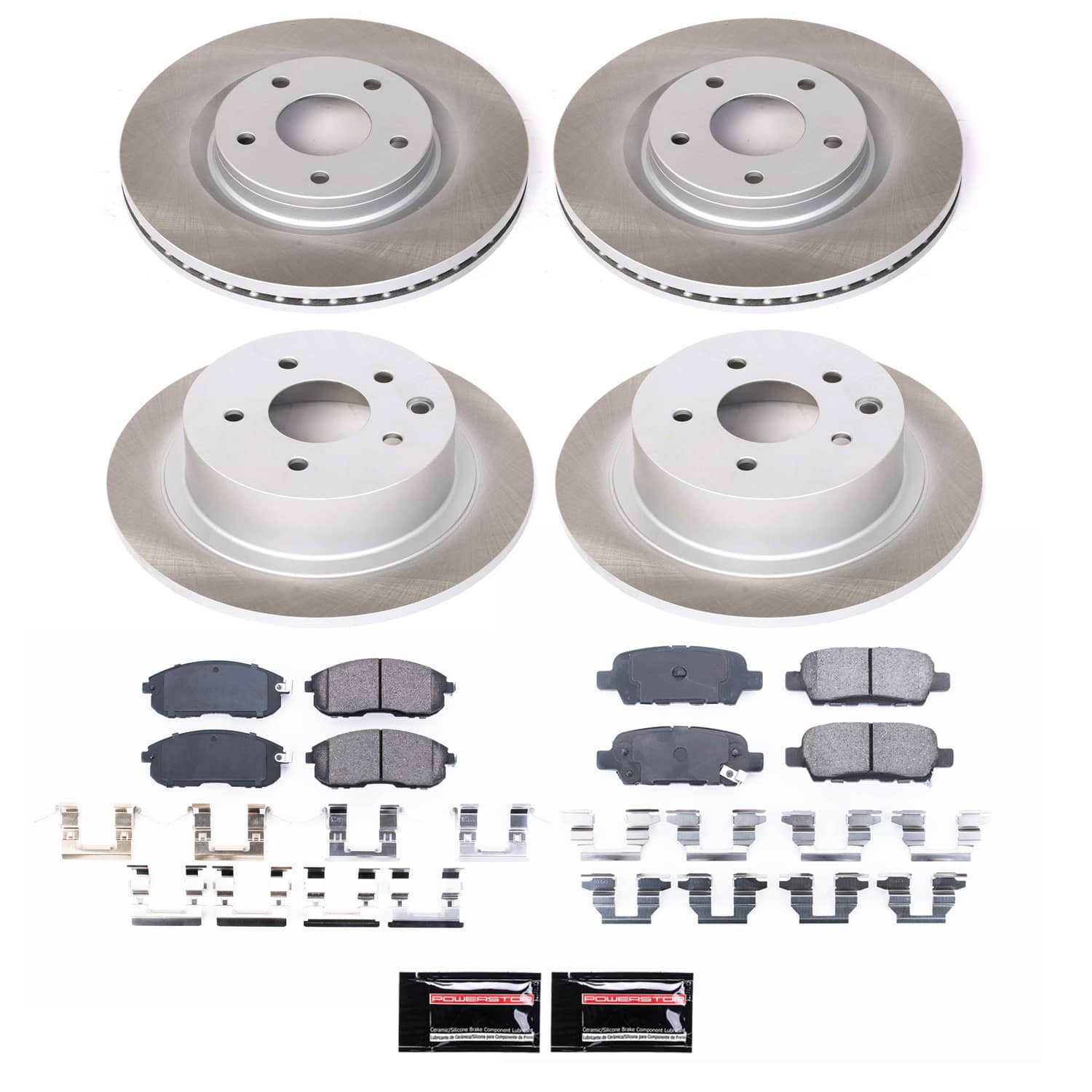 Power Stop 19-22 Volvo S60 Front and Rear Eurostop Brake Kit