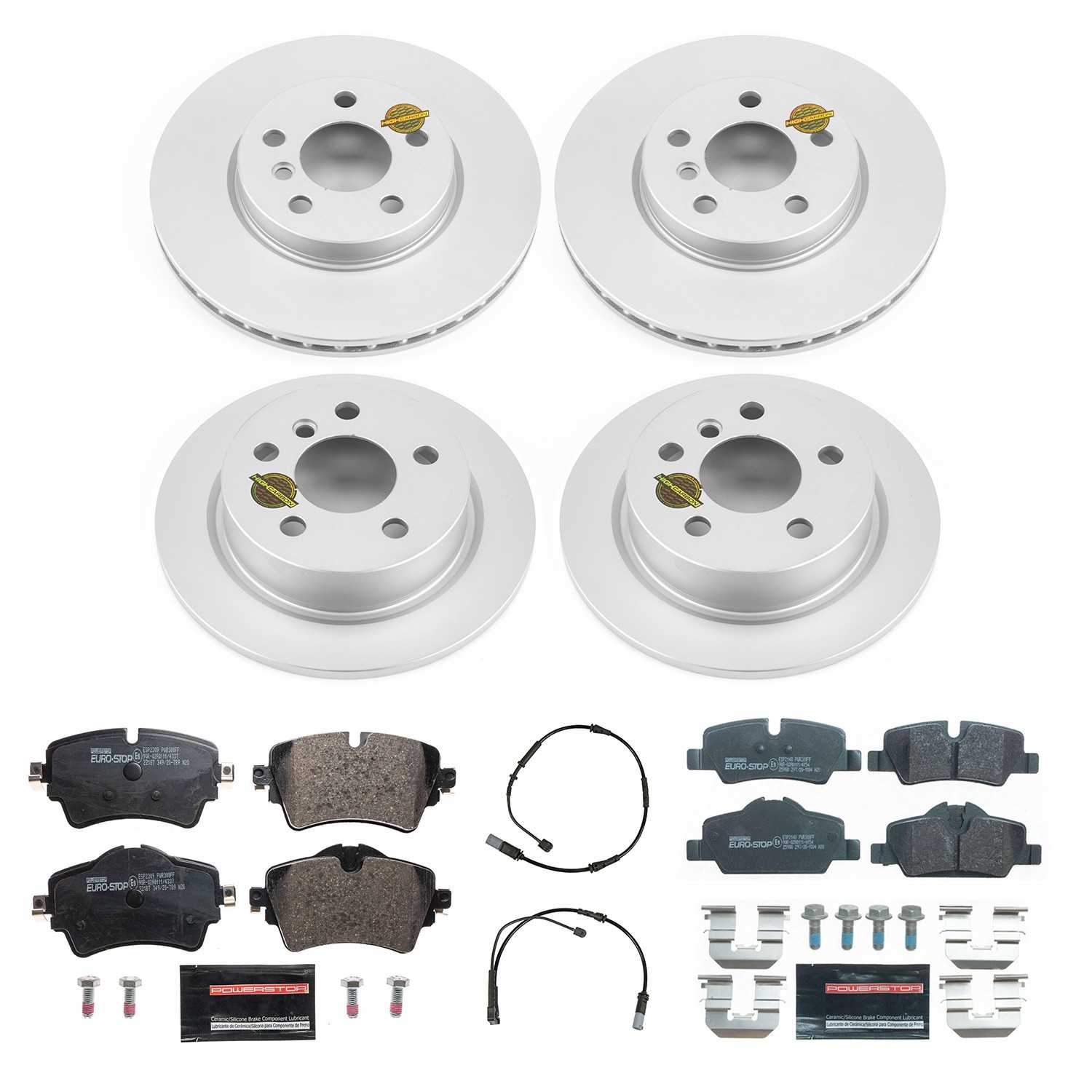 Power Stop 14-21 Mini Cooper Front & Rear Eurostop Brake Kit