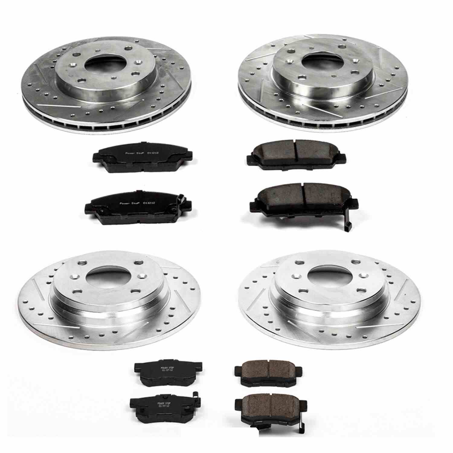 Power Stop 92-96 Honda Prelude Front & Rear Z23 Evolution Sport Brake Kit
