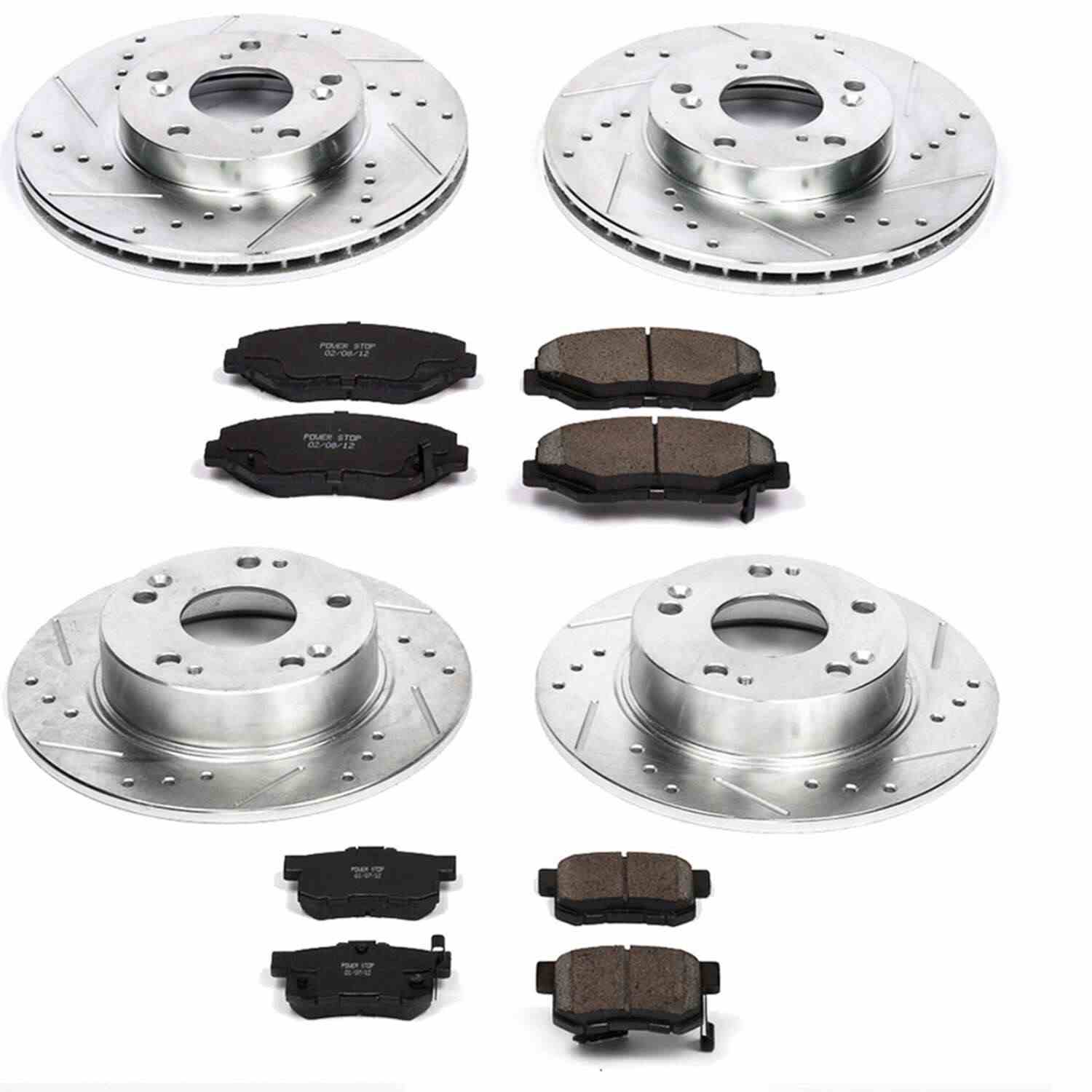 Power Stop 03-07 Honda Accord Front & Rear Z23 Evolution Sport Brake Kit