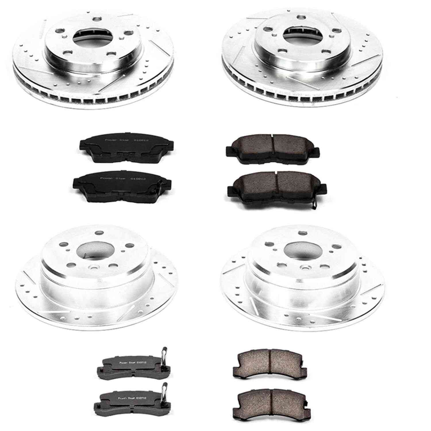 Power Stop 92-96 Toyota Camry Front & Rear Z23 Evolution Sport Brake Kit