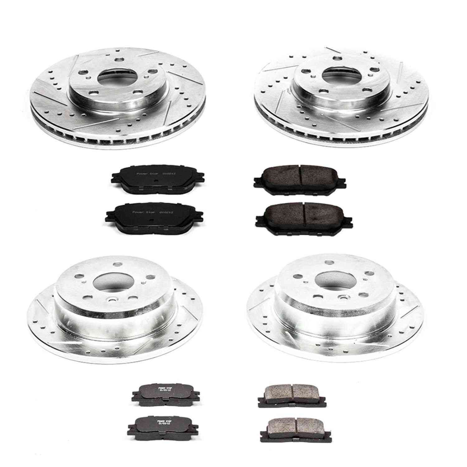 Power Stop 02-06 Toyota Camry Front & Rear Z23 Evolution Sport Brake Kit