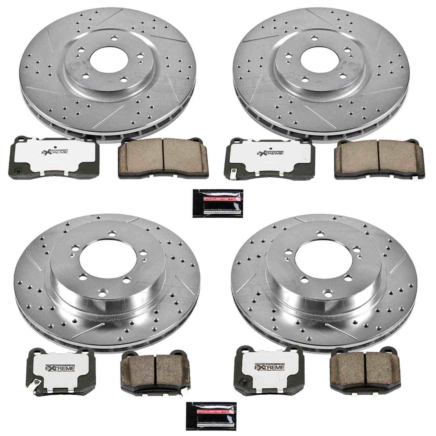 Power Stop 03-06 Mitsubishi Lancer Front & Rear Z26 Street Warrior Brake Kit