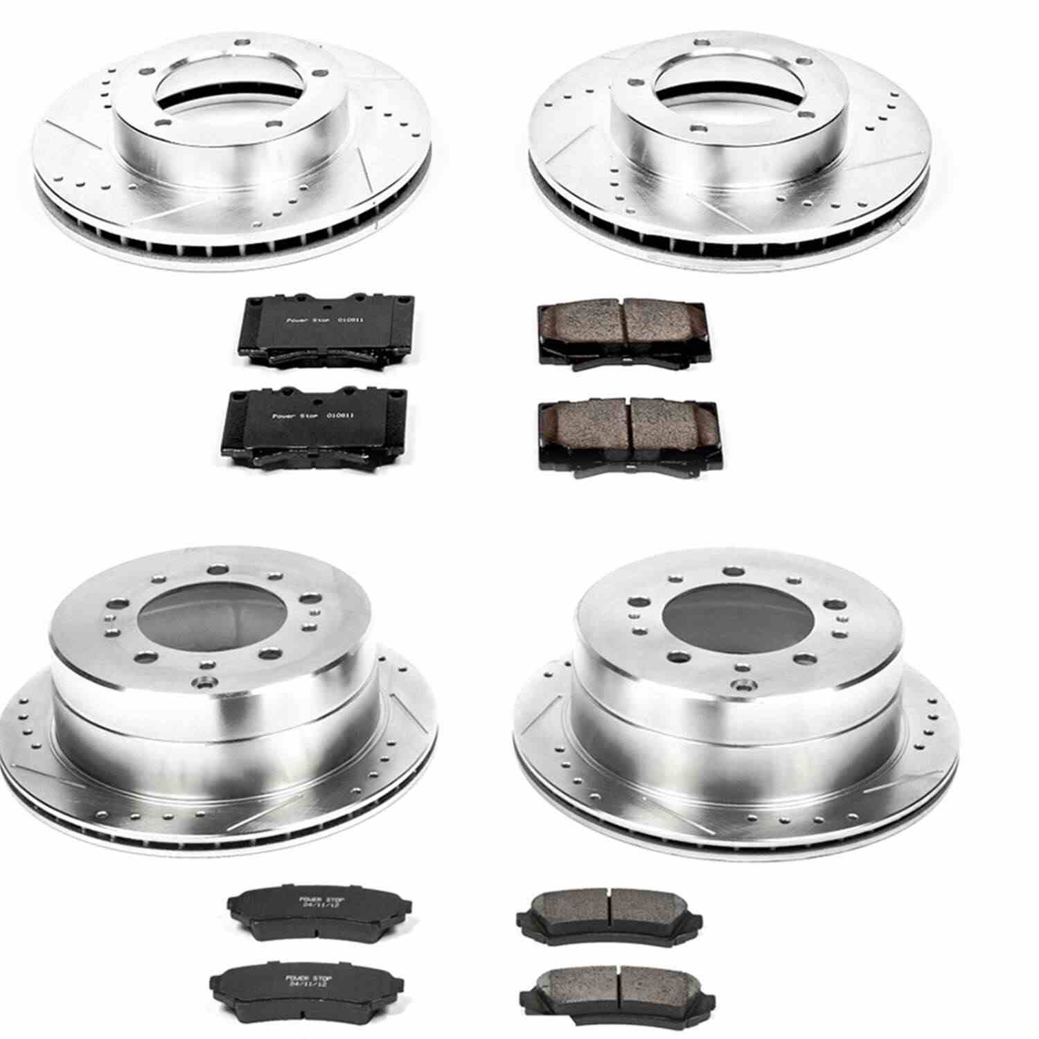 Power Stop 98-07 Lexus LX470 Front & Rear Z23 Evolution Sport Brake Kit