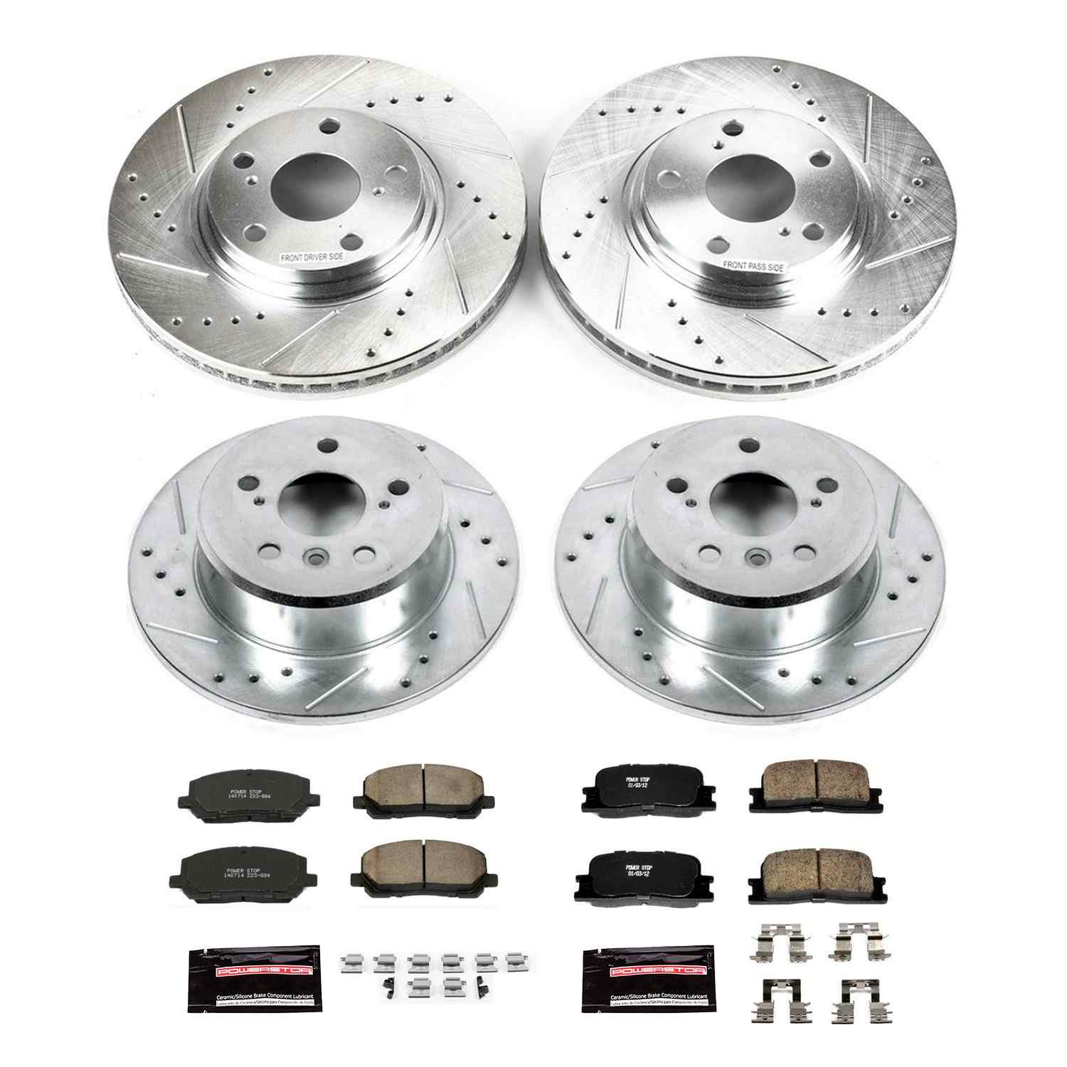 Power Stop 01-03 Toyota Highlander Front & Rear Z23 Evolution Sport Brake Kit