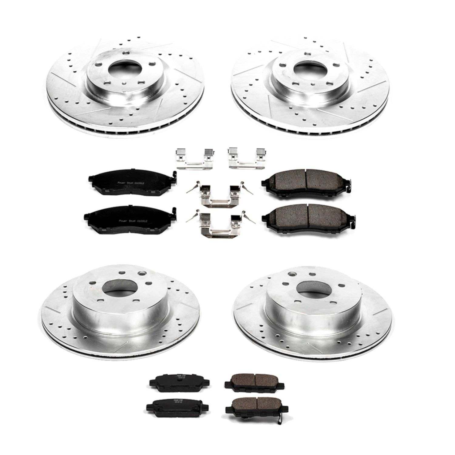 Power Stop 08-12 Infiniti EX35 Front & Rear Z23 Evolution Sport Brake Kit