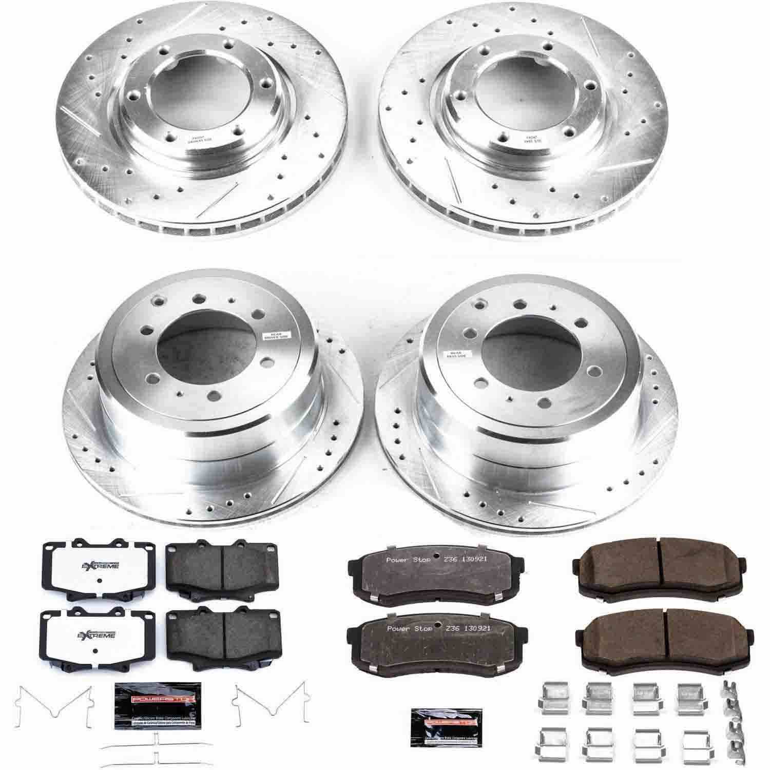 Power Stop 96-97 Lexus LX450 Front & Rear Z36 Truck & Tow Brake Kit