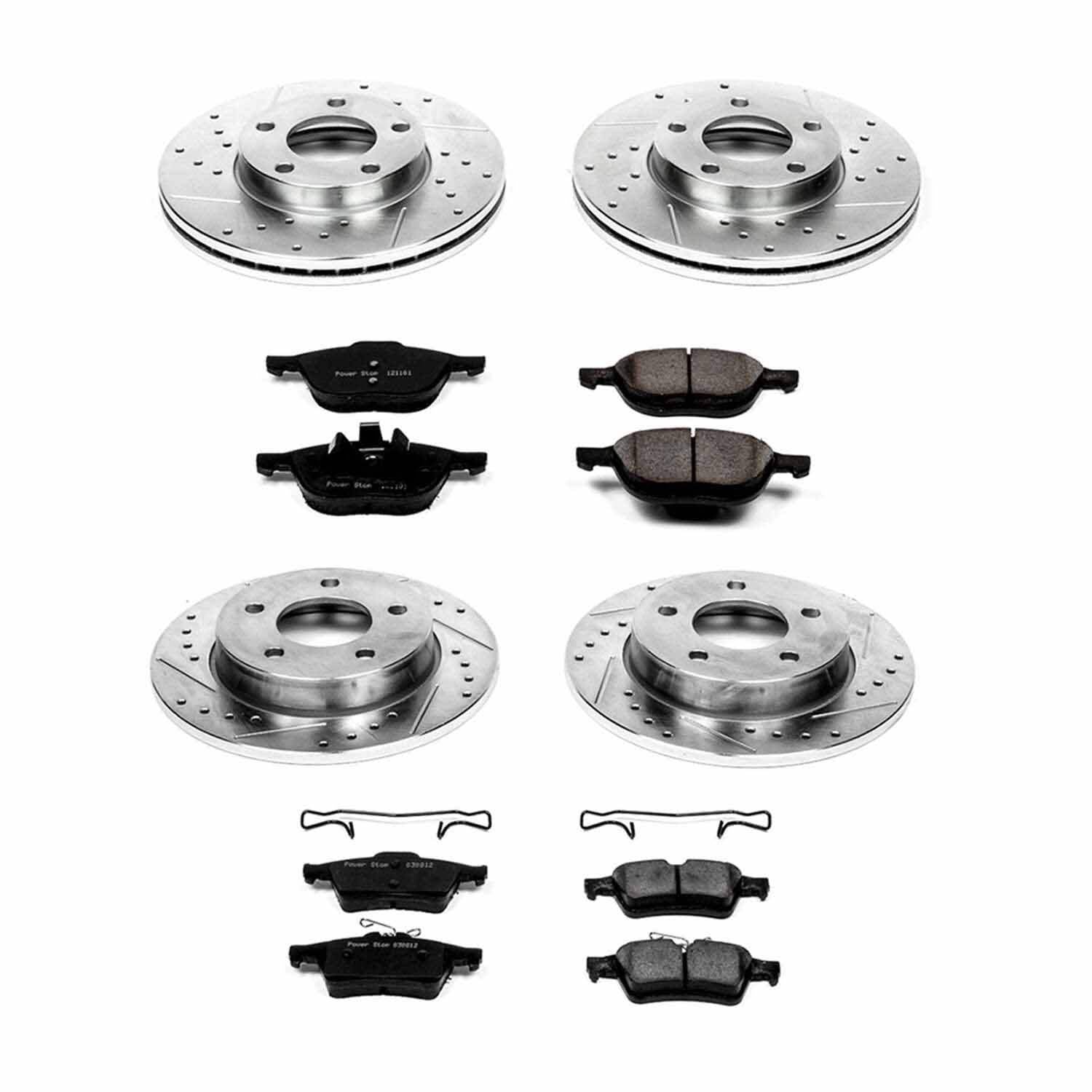 Power Stop 06-13 Mazda 3 Front & Rear Z23 Evolution Sport Brake Kit