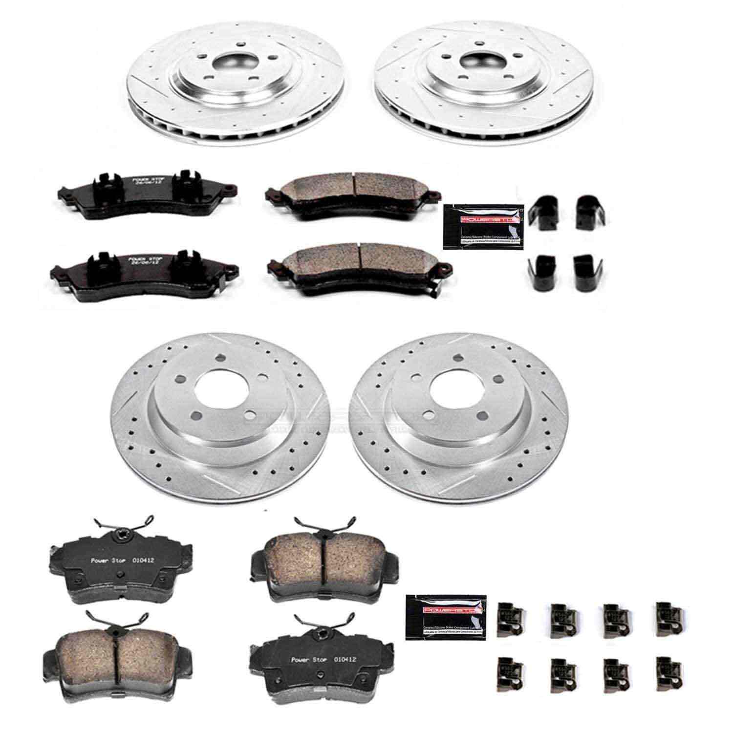 Power Stop 94-99 Ford Mustang Front & Rear Z23 Evolution Sport Brake Kit