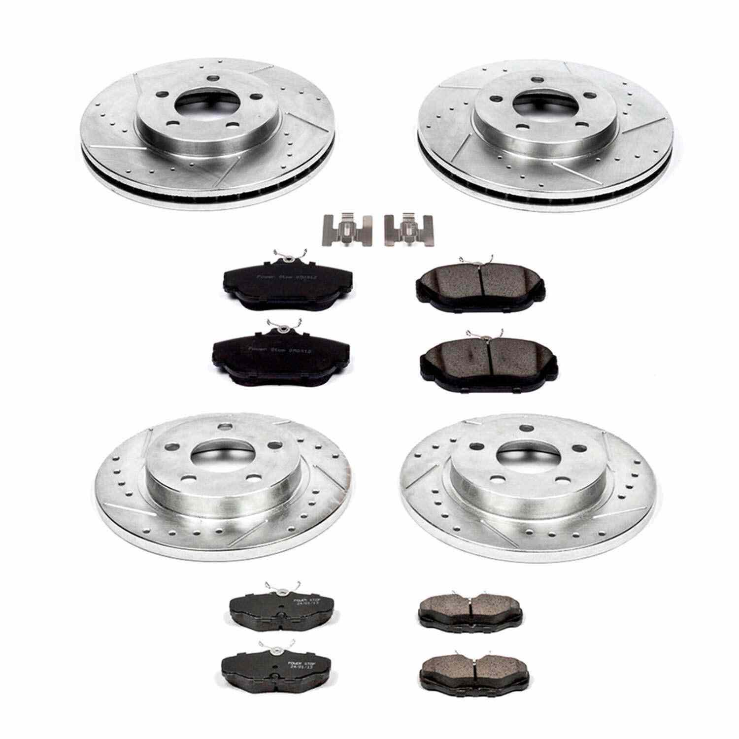 Power Stop 94-00 Ford Taurus Front & Rear Z23 Evolution Sport Brake Kit