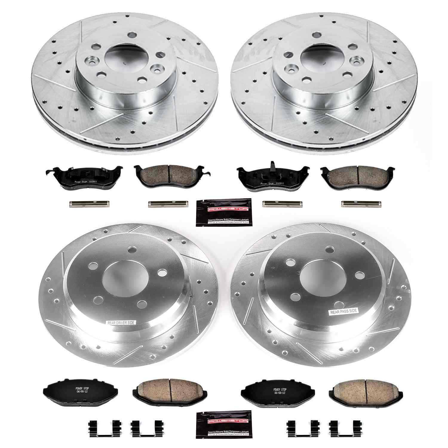 Power Stop 98-02 Ford Crown Victoria Front & Rear Z23 Evolution Sport Brake Kit