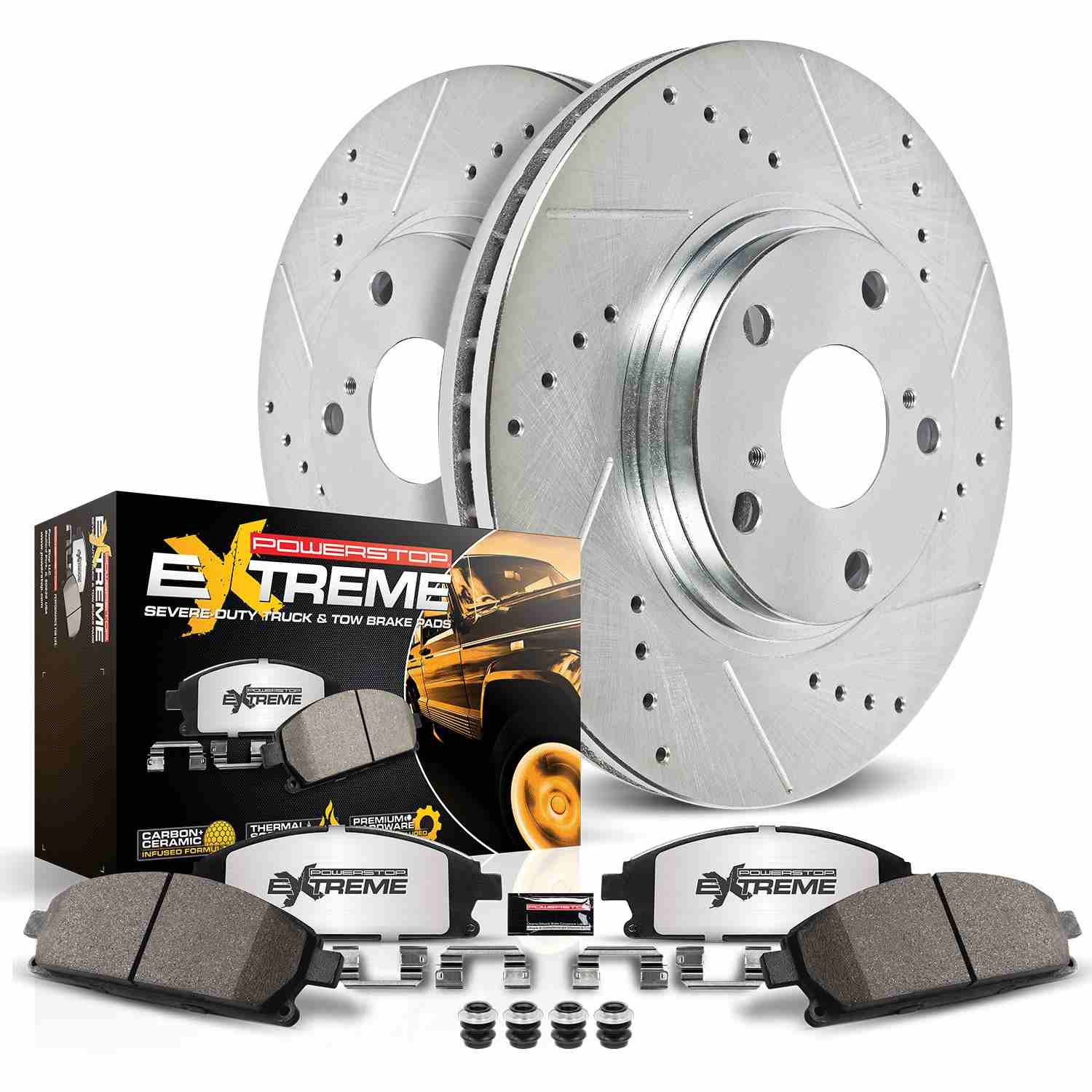Power Stop 03-04 Ford F-350 Super Duty Front Z36 Truck & Tow Brake Kit