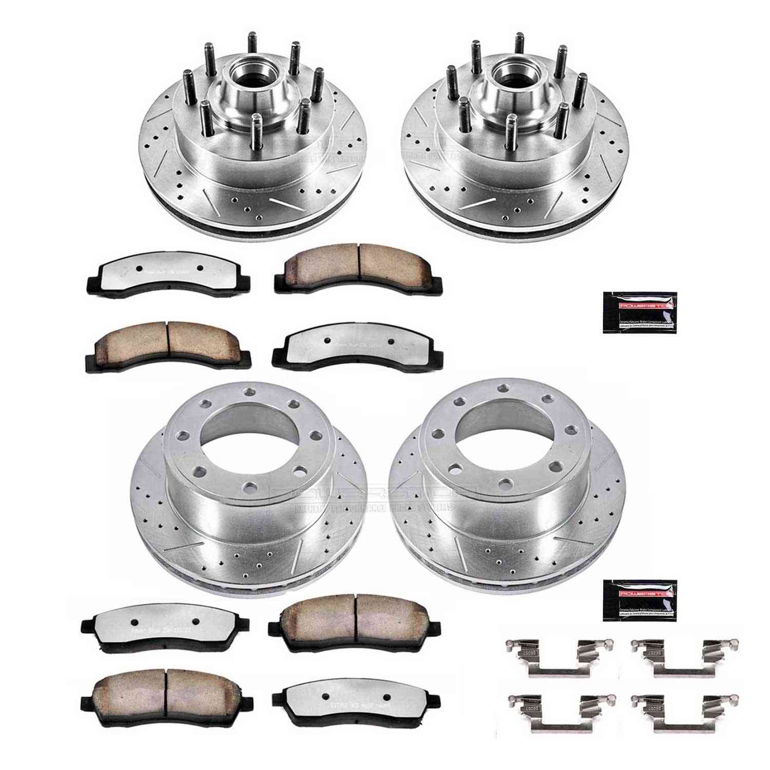 Power Stop 03-05 Ford Excursion Front & Rear Z36 Truck & Tow Brake Kit
