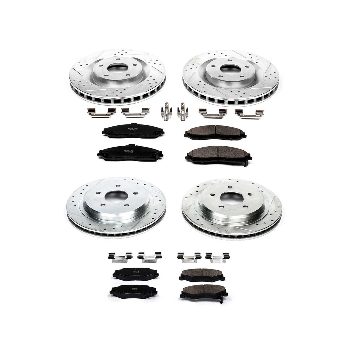 Power Stop 05-07 Cadillac XLR Front & Rear Z23 Evolution Sport Brake Kit