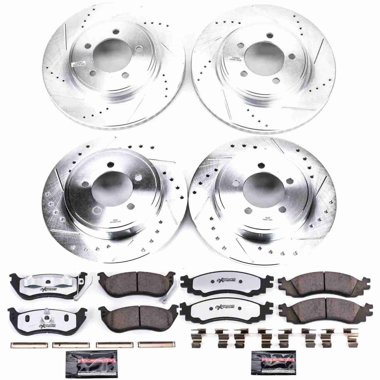 Power Stop 06-10 Ford Explorer Front & Rear Z36 Truck & Tow Brake Kit