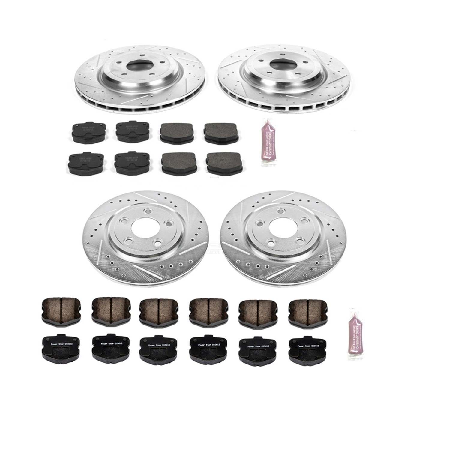 Power Stop 06-13 Chevrolet Corvette Front & Rear Z23 Evolution Sport Brake Kit