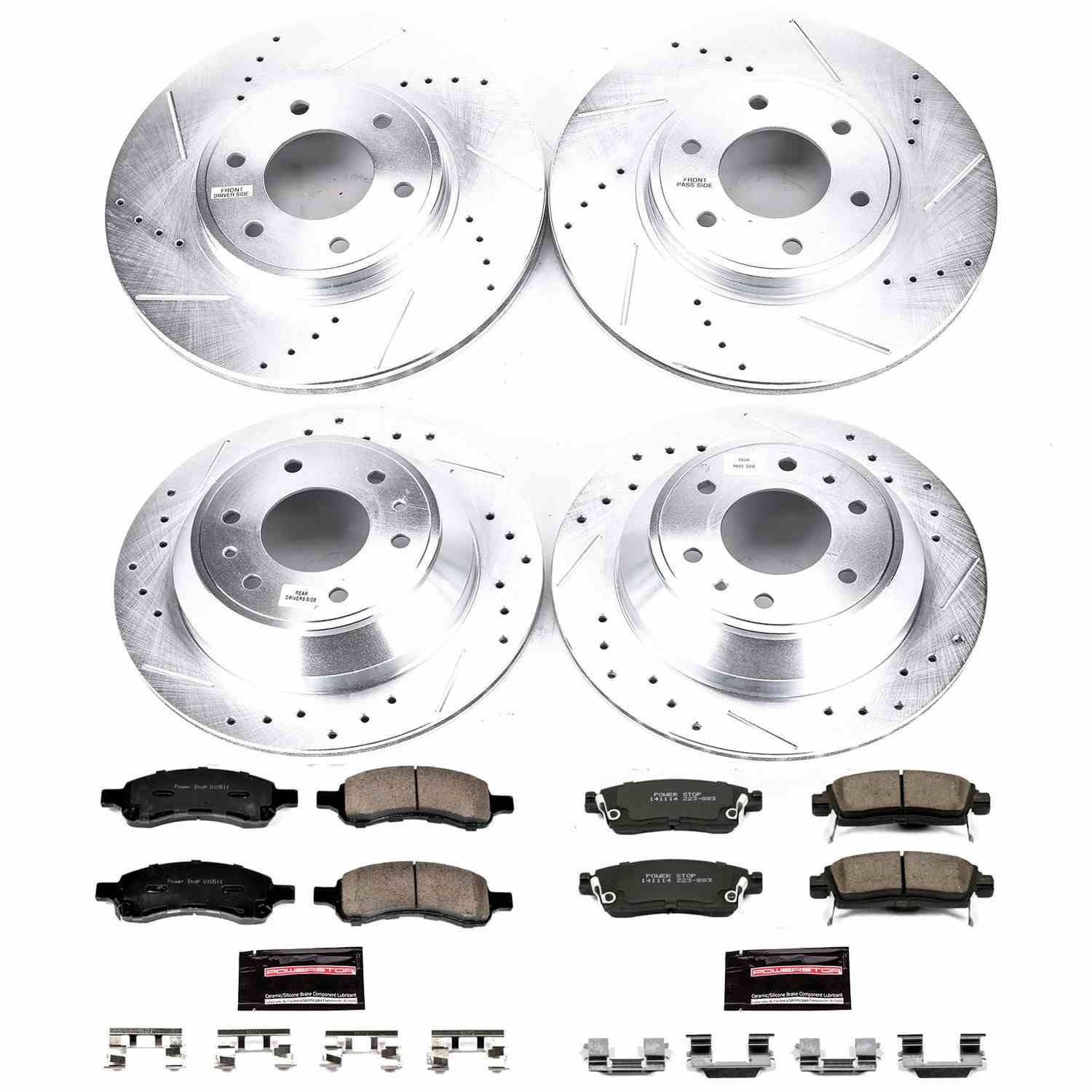 Power Stop 06-09 Chevrolet Trailblazer Front & Rear Z23 Evolution Sport Brake Kit