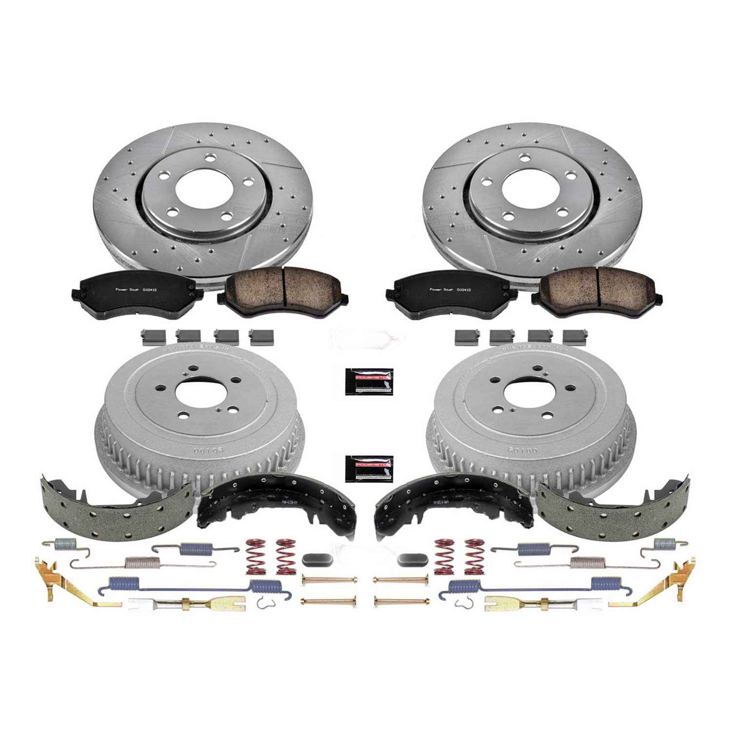 Power Stop 01-03 Chrysler Voyager Front & Rear Z23 Evolution Sport Brake Kit