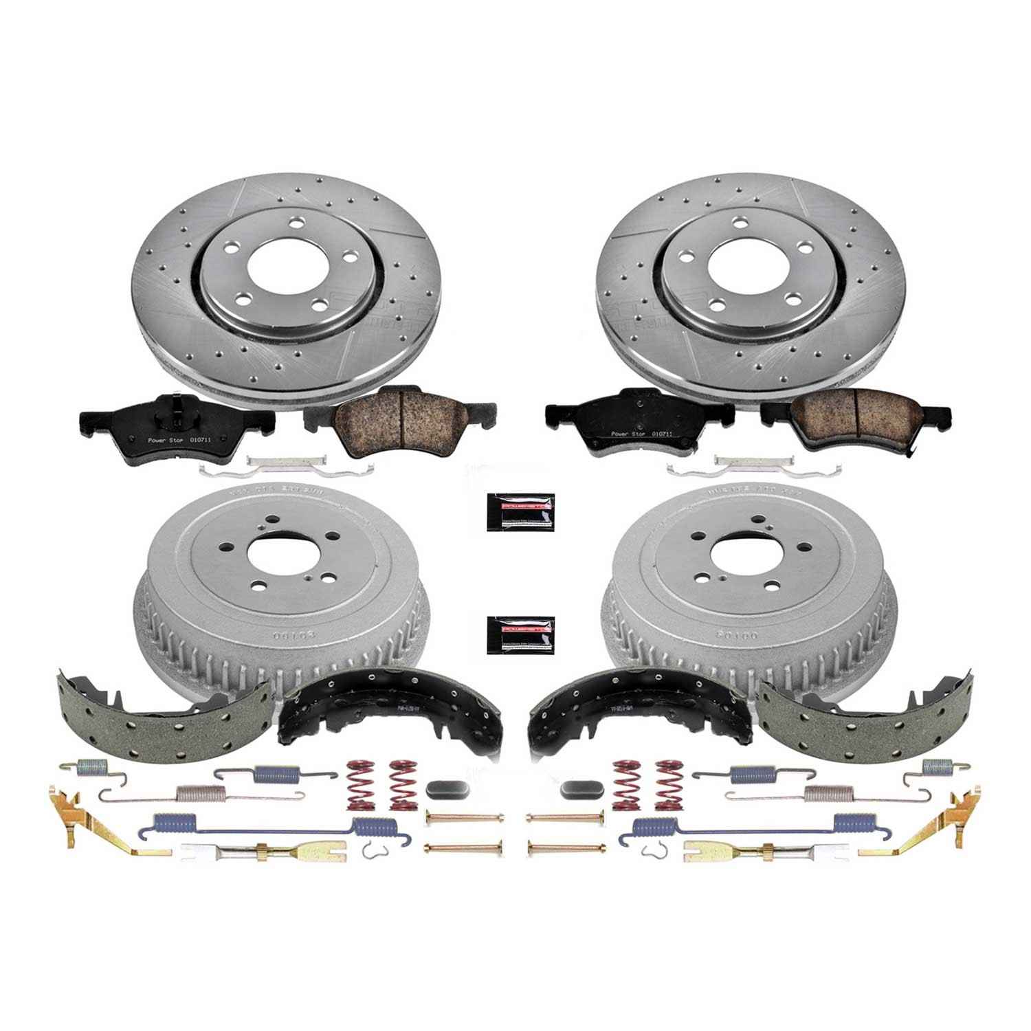Power Stop 03-04 Dodge Caravan Front & Rear Z23 Evolution Sport Brake Kit