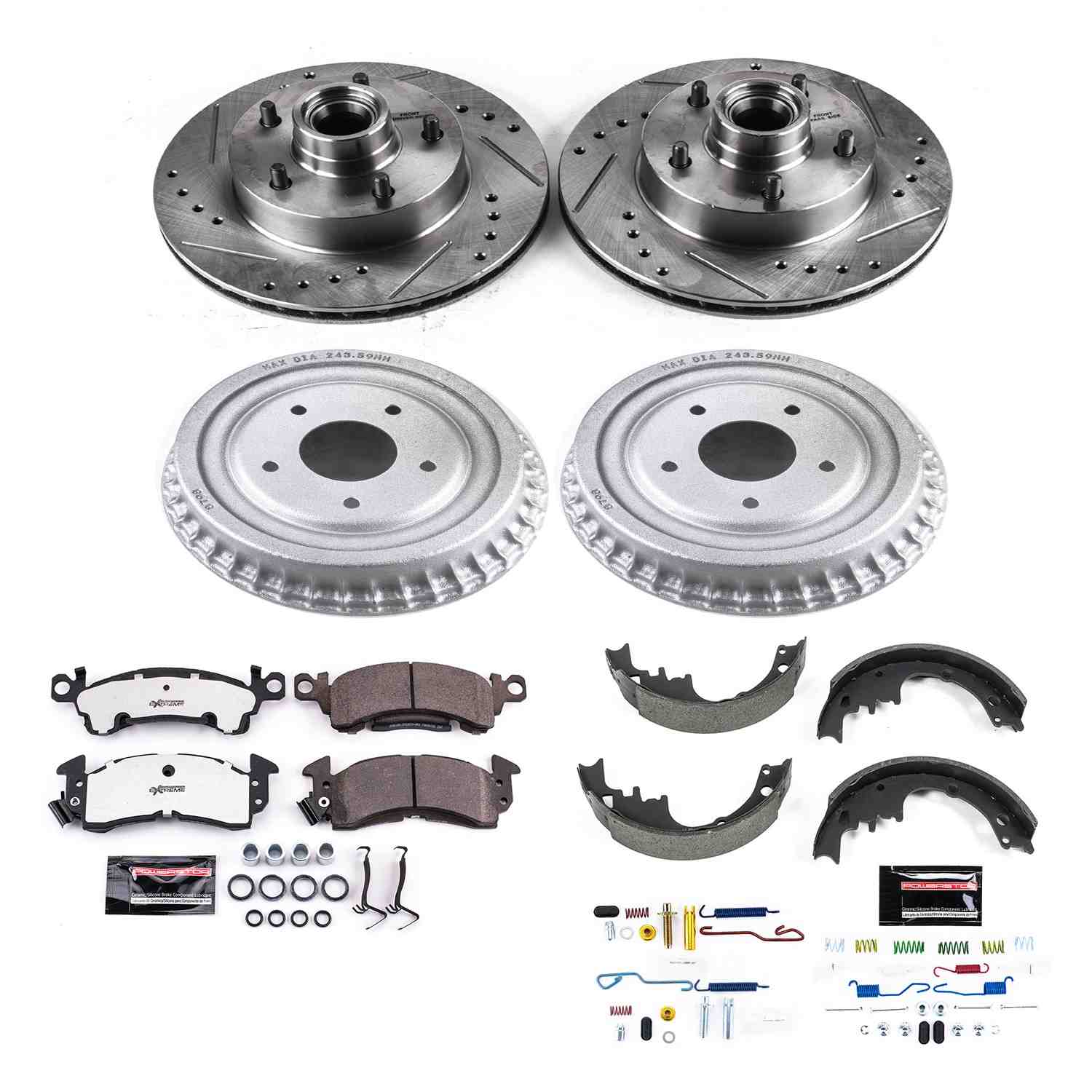 Power Stop 1975 Buick Skylark Front & Rear Z26 Street Warrior Brake Kit