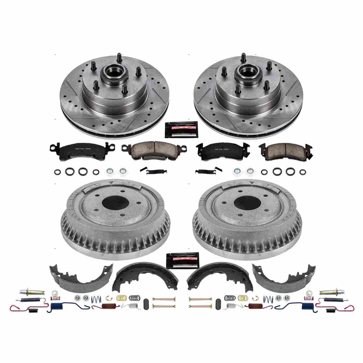 Power Stop 70-72 Buick GS Front & Rear Z23 Evolution Sport Brake Kit