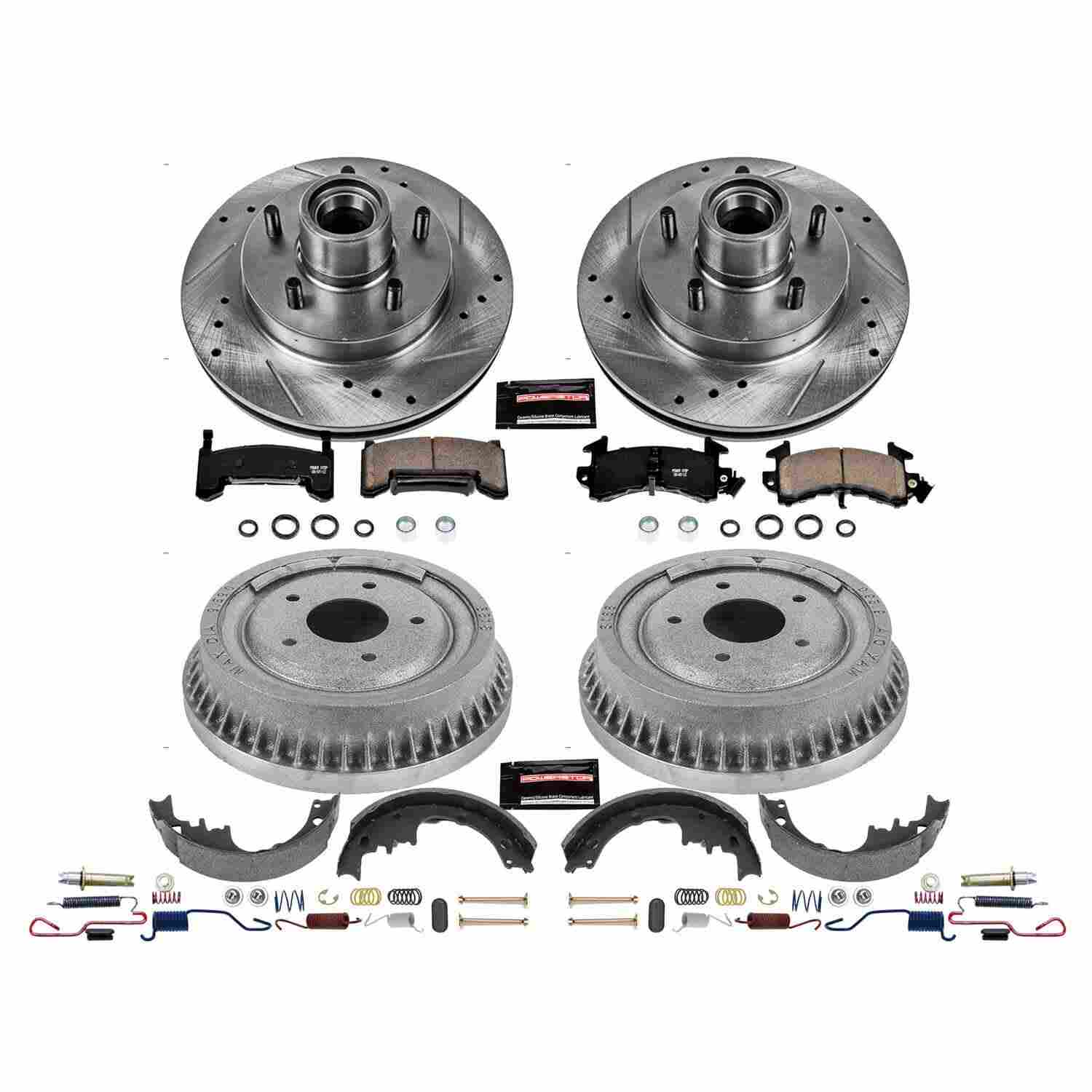 Power Stop 87-88 Chevrolet LLV Front & Rear Z23 Evolution Sport Brake Kit
