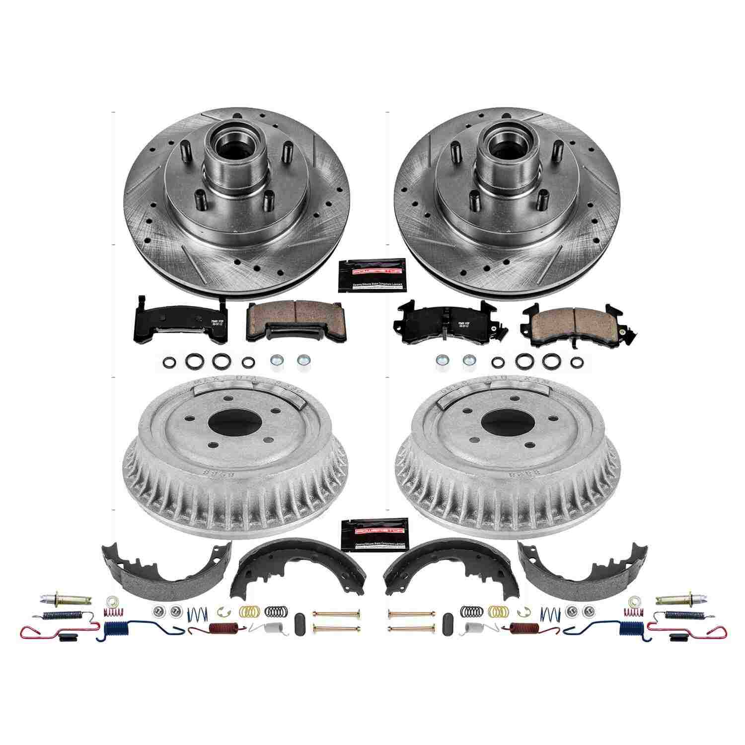 Power Stop 87-91 Chevrolet LLV Front & Rear Z23 Evolution Sport Brake Kit