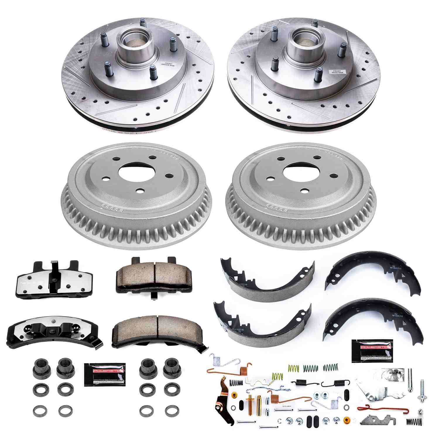 Power Stop 94-99 Dodge Ram 1500 Front & Rear Z36 Truck & Tow Brake Kit