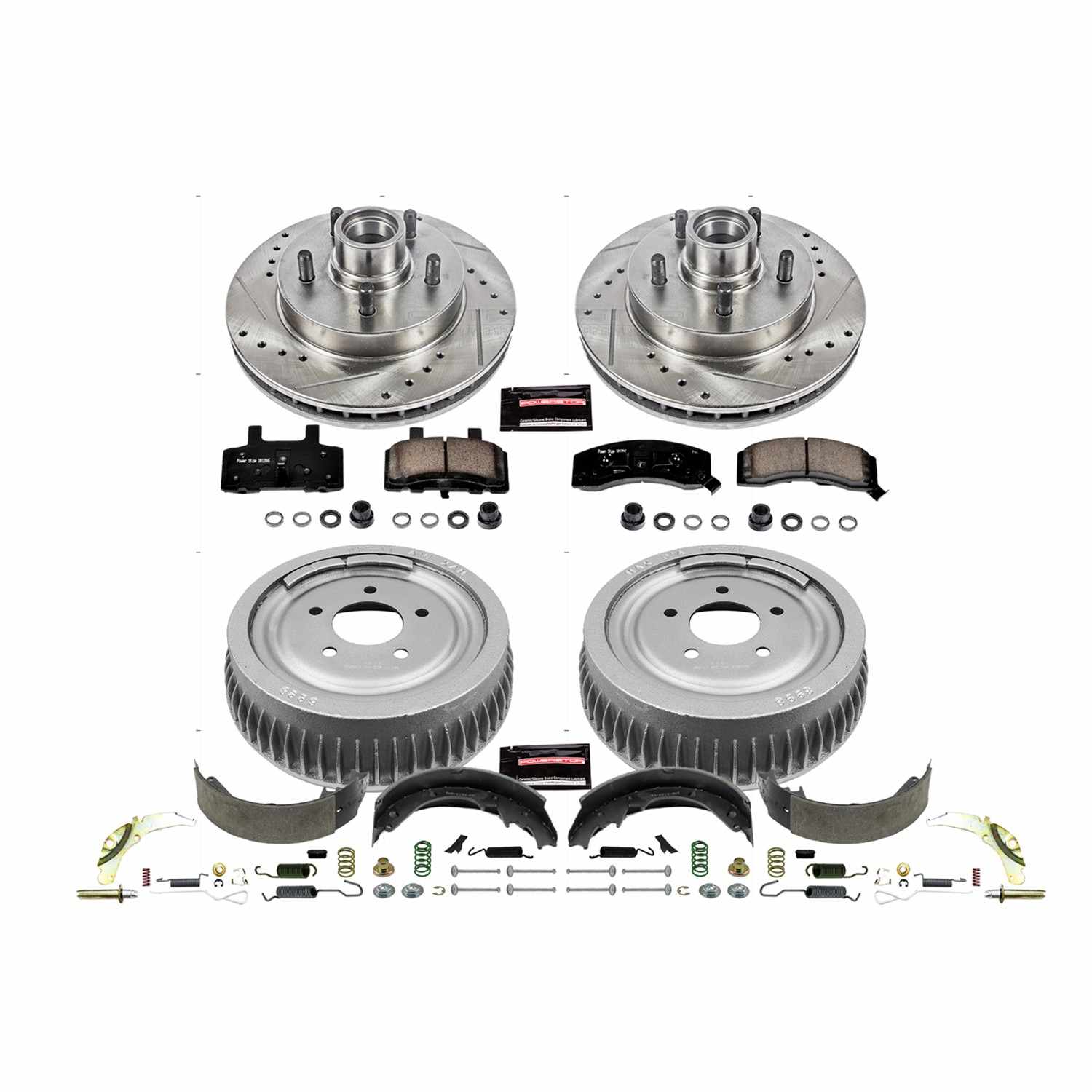 Power Stop 98-00 Chevrolet Tahoe Front & Rear Z23 Evolution Sport Brake Kit