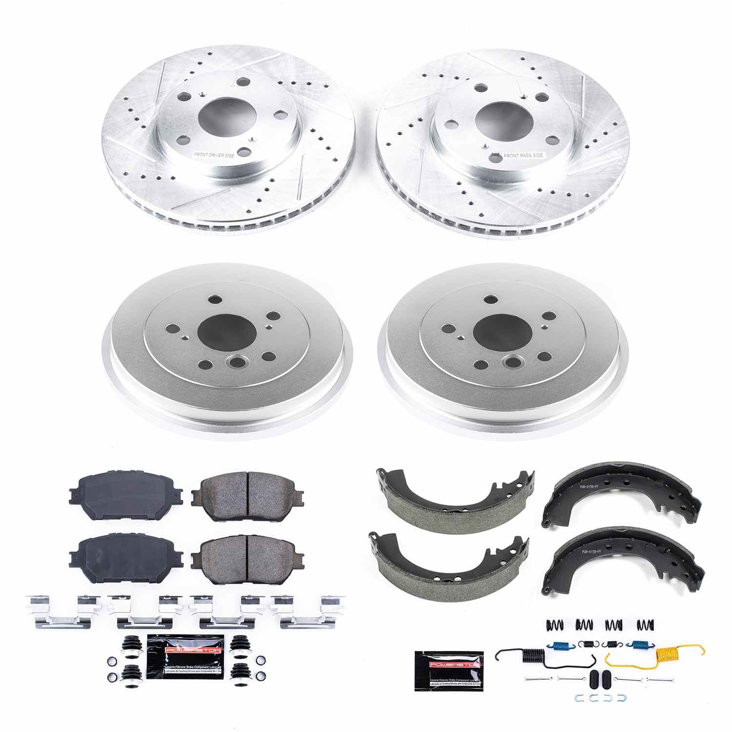 Power Stop 02-04 Toyota Camry Front & Rear Z23 Evolution Sport Brake Kit