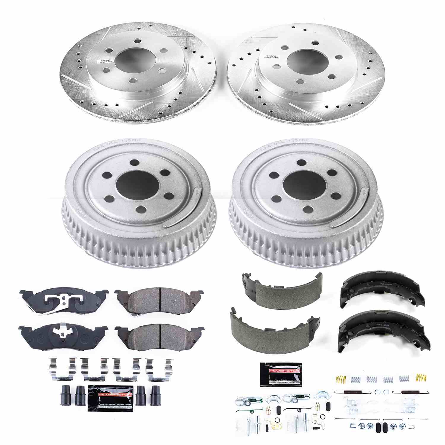 Power Stop 97-98 Dodge Dakota Front & Rear Z23 Evolution Sport Brake Kit