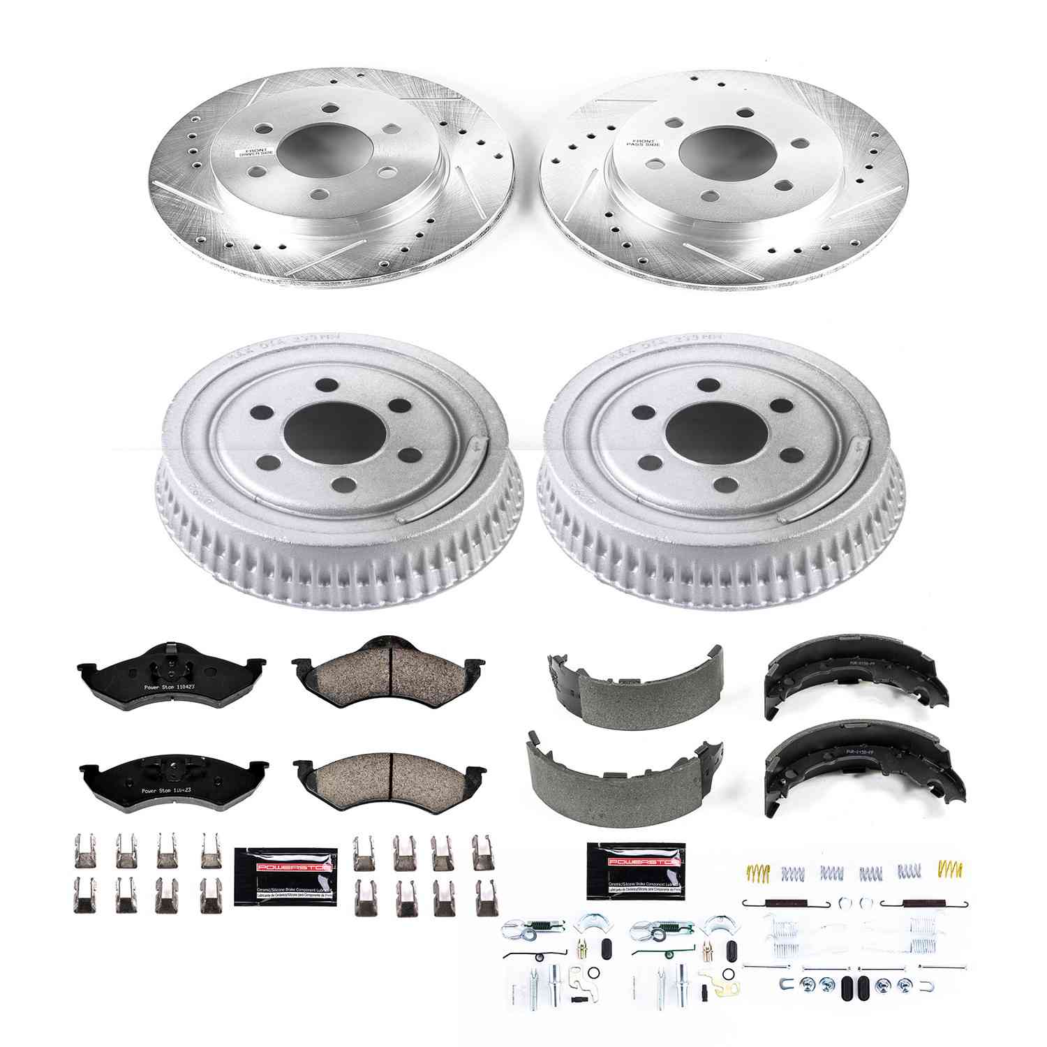 Power Stop 00-02 Dodge Dakota Front & Rear Z23 Evolution Sport Brake Kit