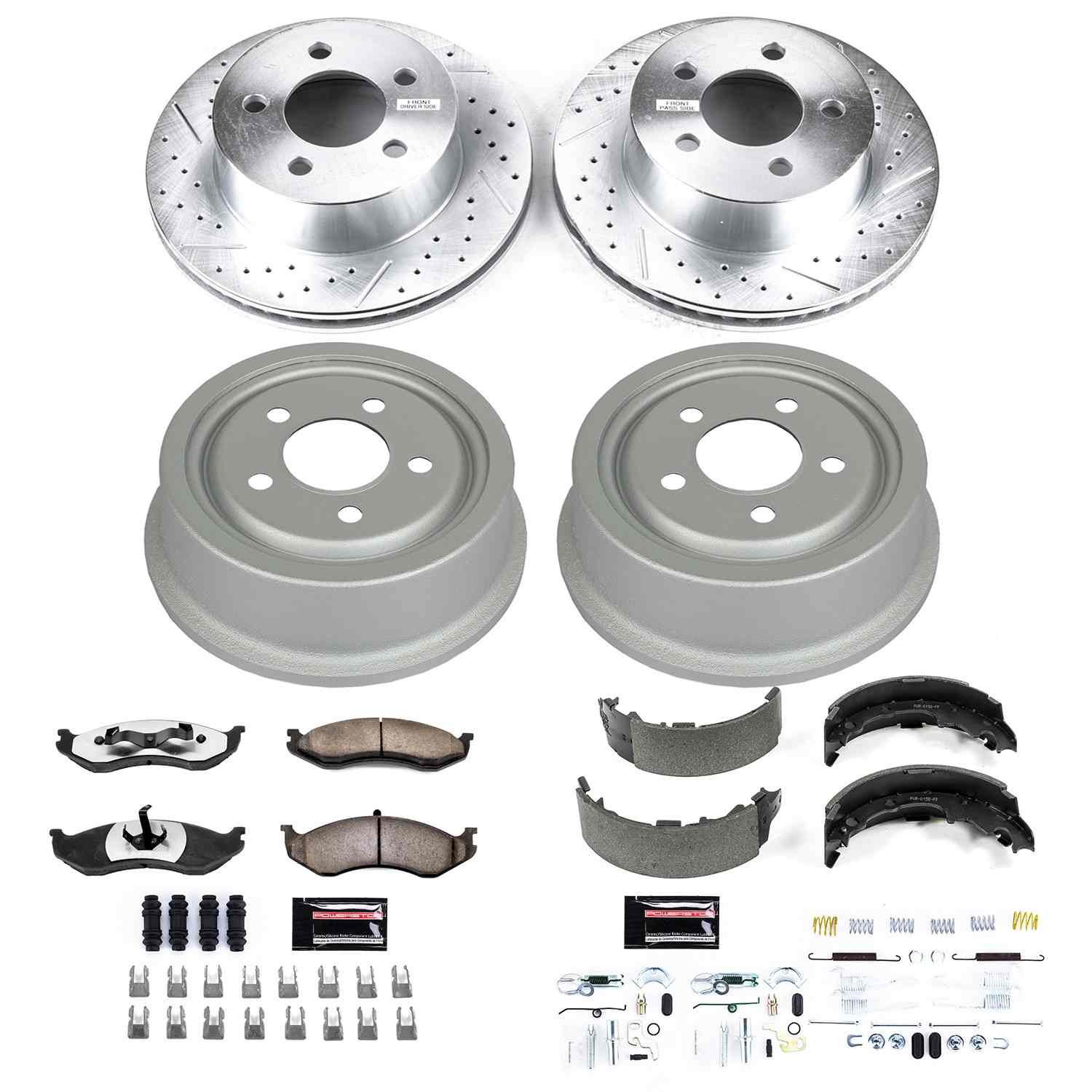 Power Stop 99-01 Jeep Cherokee Front & Rear Z36 Truck & Tow Brake Kit