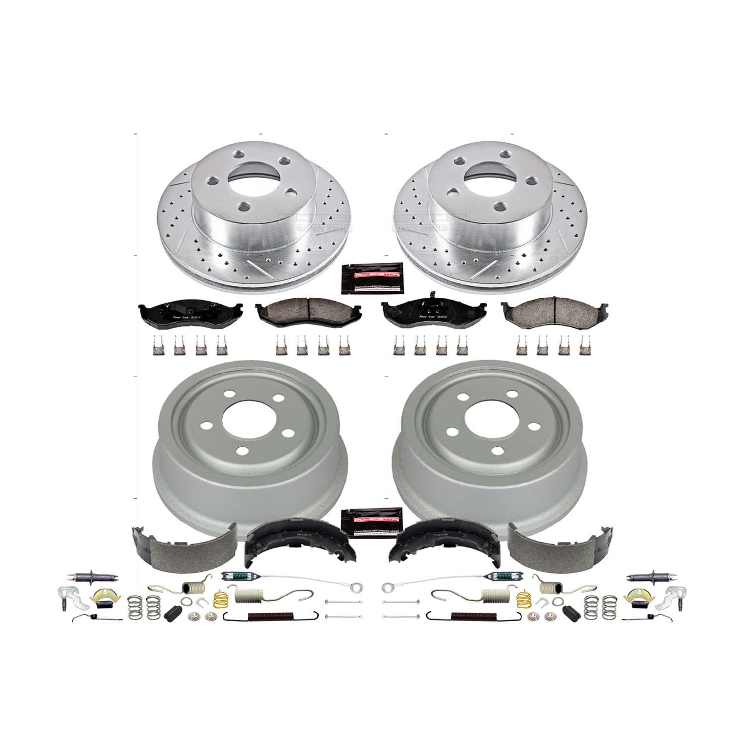 Power Stop 99-01 Jeep Cherokee Front & Rear Z23 Evolution Sport Brake Kit