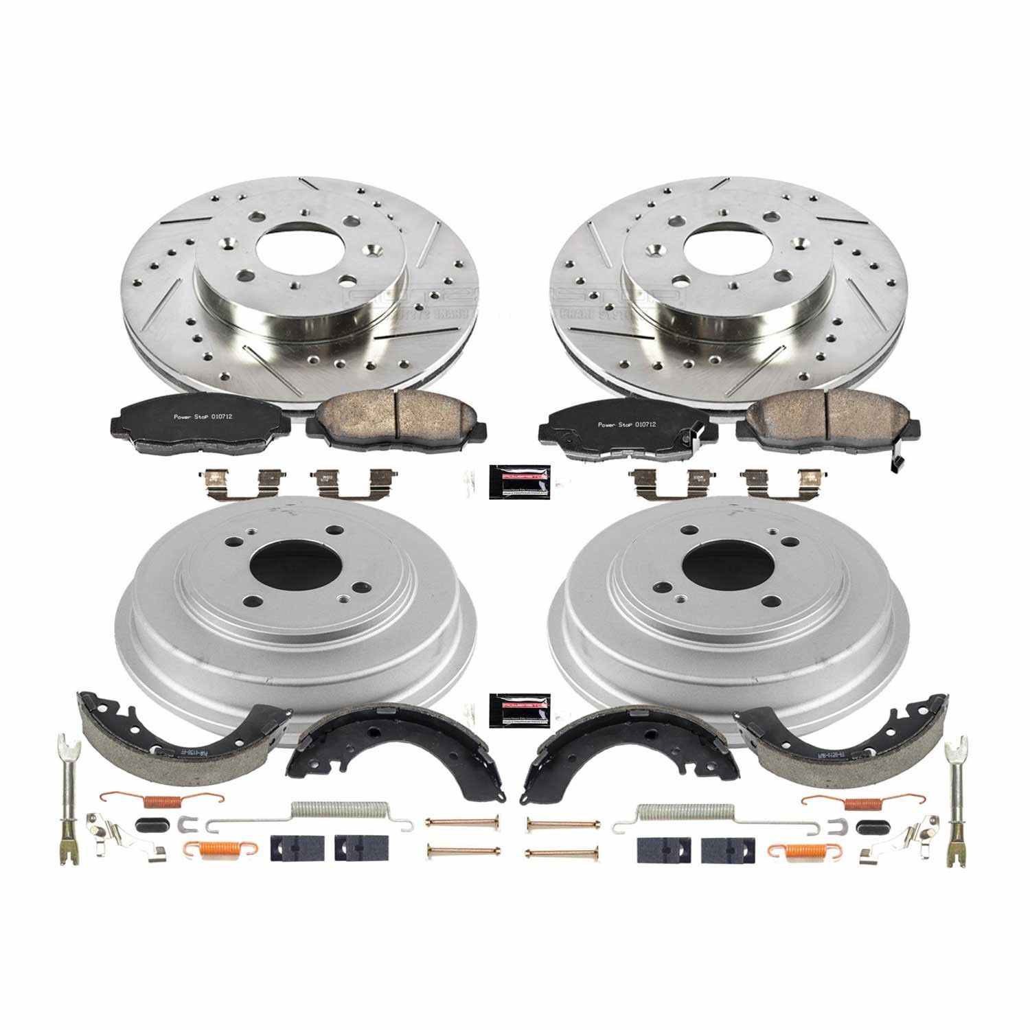 Power Stop 2001 Honda Civic Front & Rear Z23 Evolution Sport Brake Kit