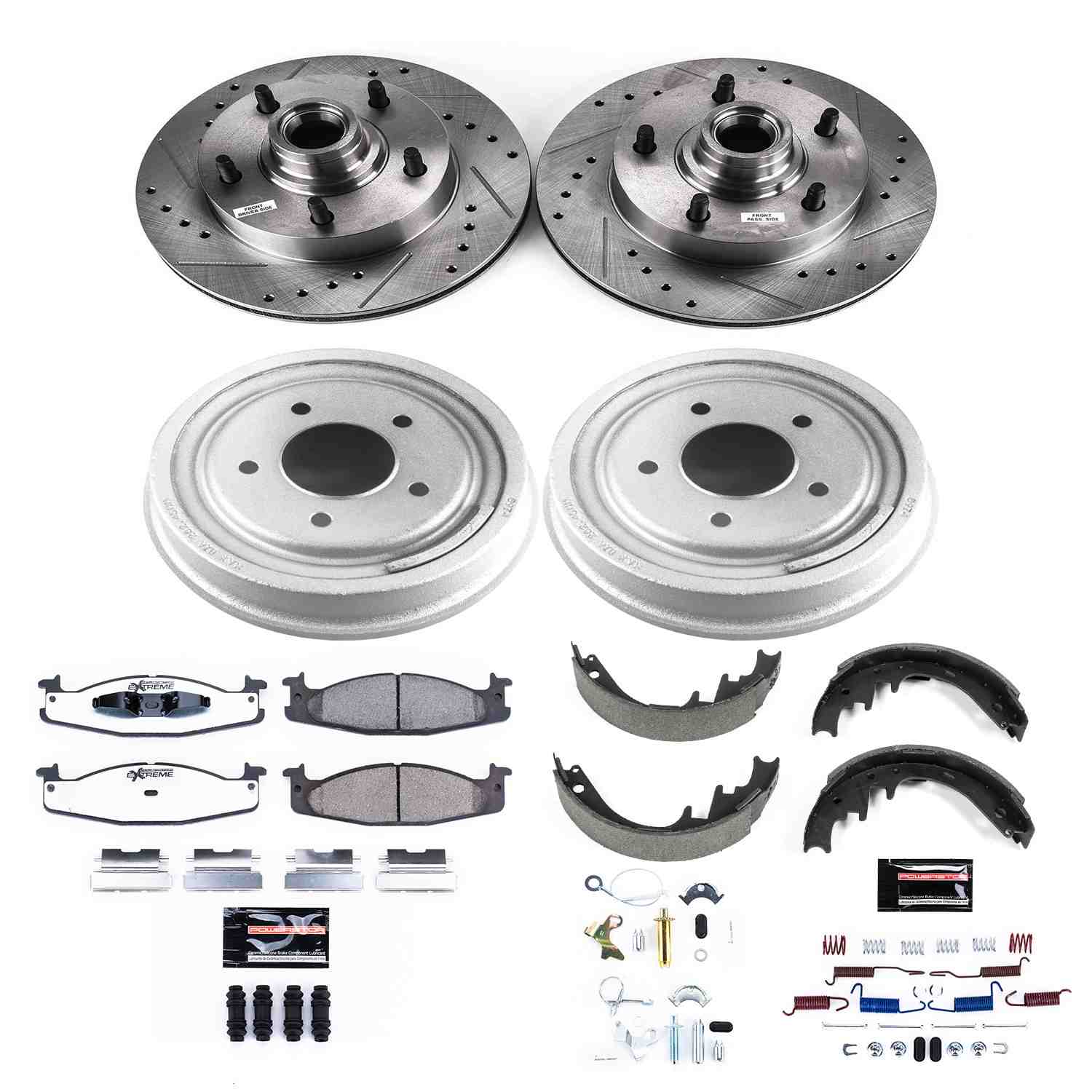 Power Stop 94-96 Ford E-150 Front & Rear Z36 Truck & Tow Brake Kit