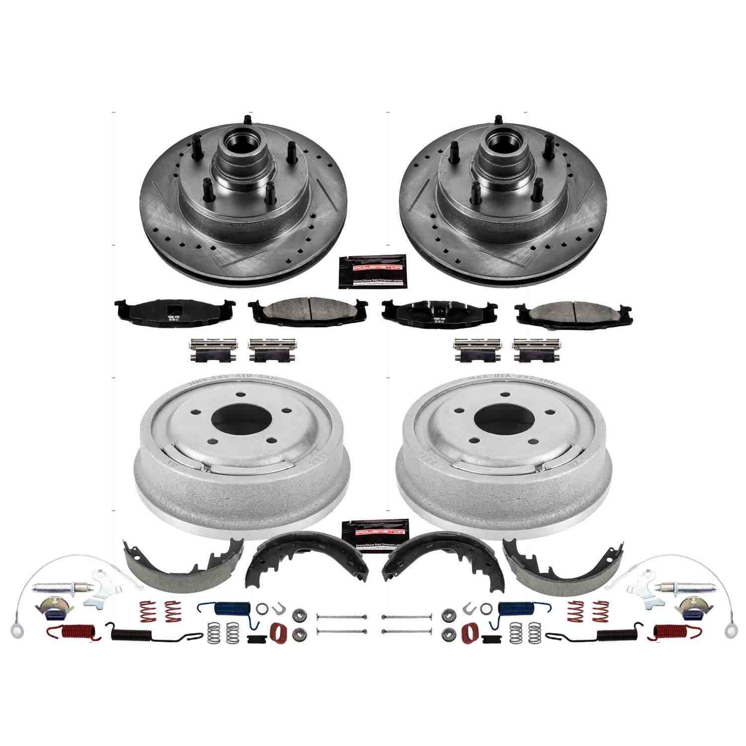 Power Stop 94-96 Ford E-150 Front & Rear Z23 Evolution Sport Brake Kit