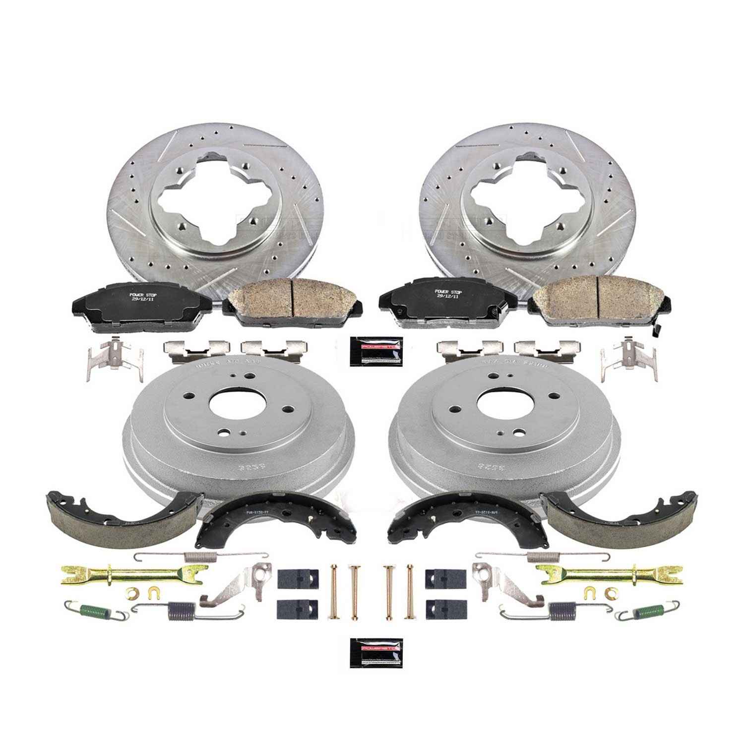 Power Stop 90-93 Honda Accord Front & Rear Z23 Evolution Sport Brake Kit