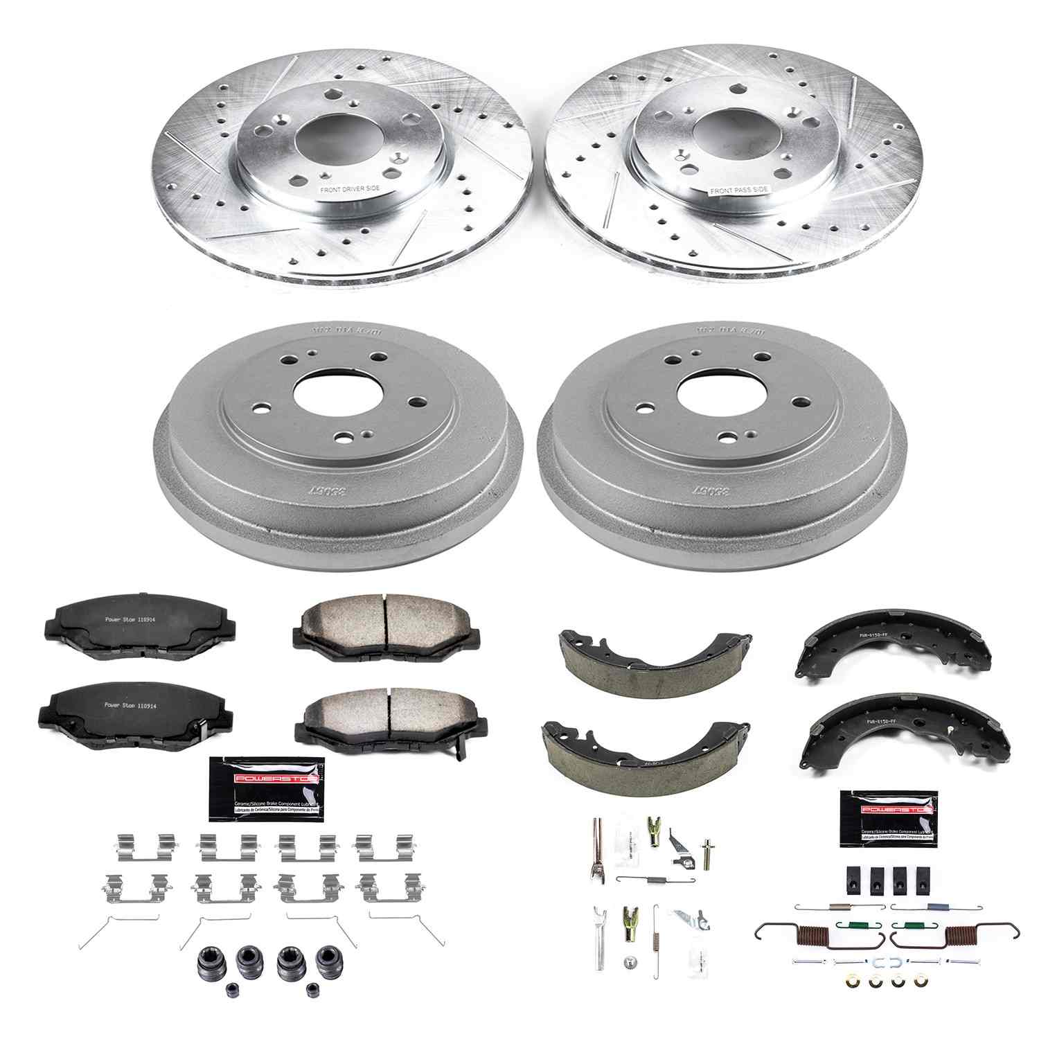Power Stop 03-07 Honda Accord Front & Rear Z36 Truck & Tow Brake Kit