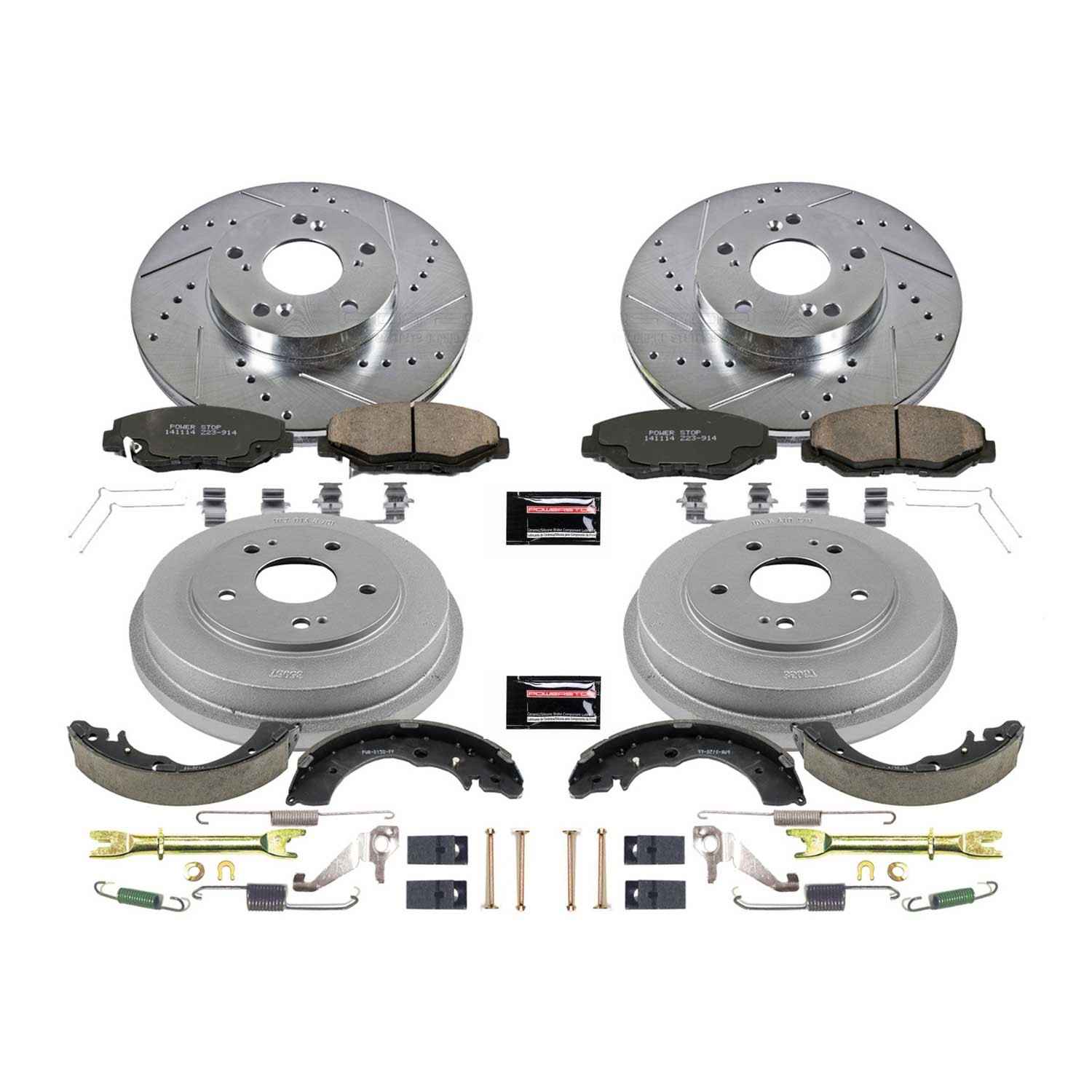 Power Stop 03-07 Honda Accord Front & Rear Z23 Evolution Sport Brake Kit