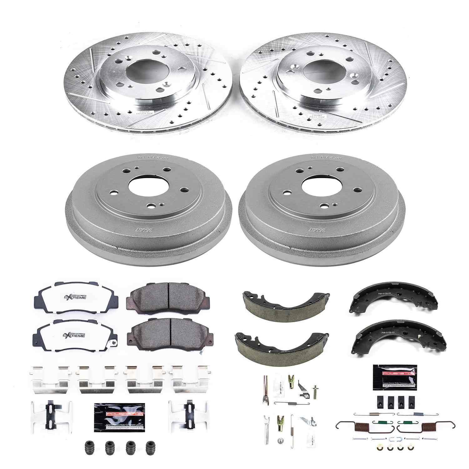 Power Stop 97-01 Honda CR-V Front & Rear Z26 Street Warrior Brake Kit