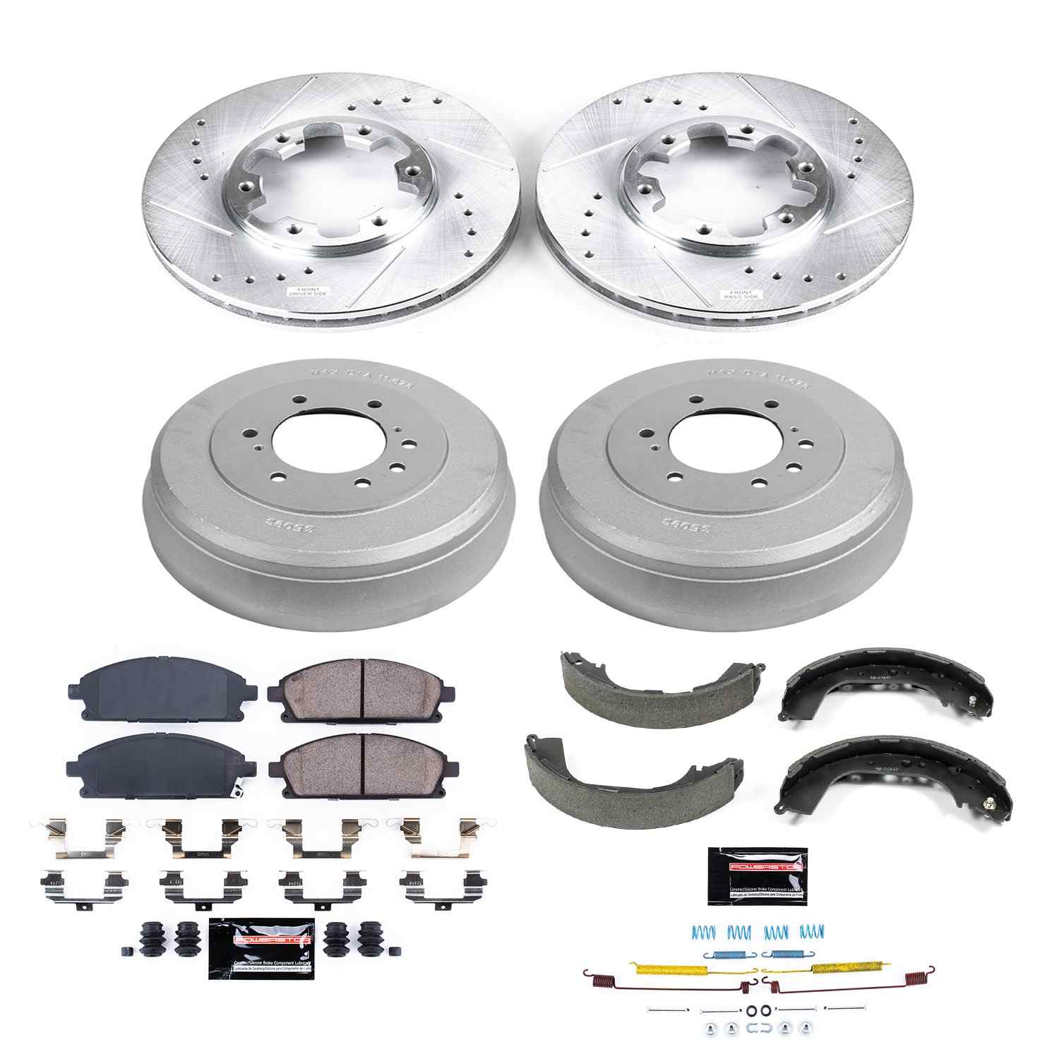 Power Stop 96-98 Nissan Pathfinder Front & Rear Z23 Evolution Sport Brake Kit