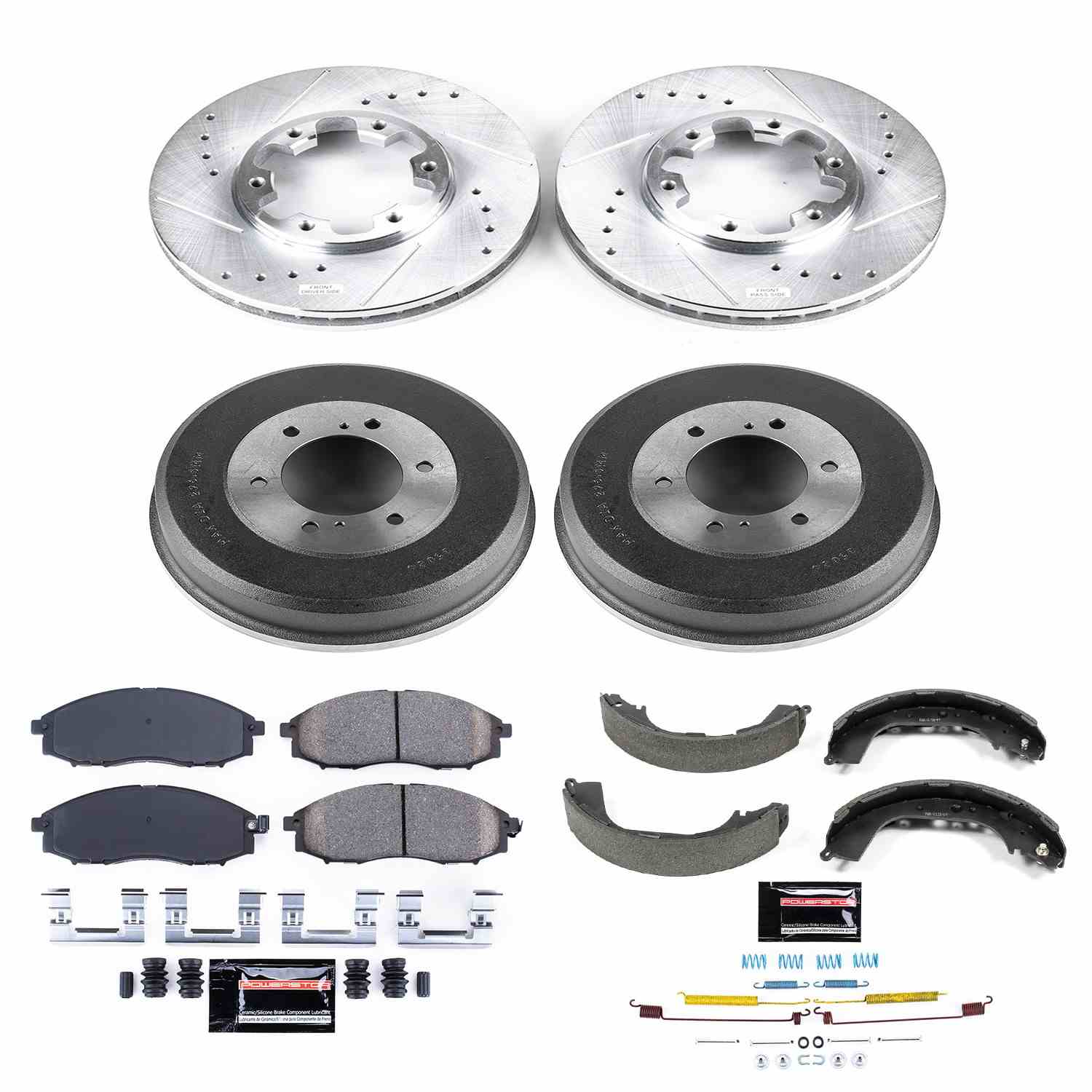 Power Stop 00-04 Nissan Xterra Front & Rear Z23 Evolution Sport Brake Kit
