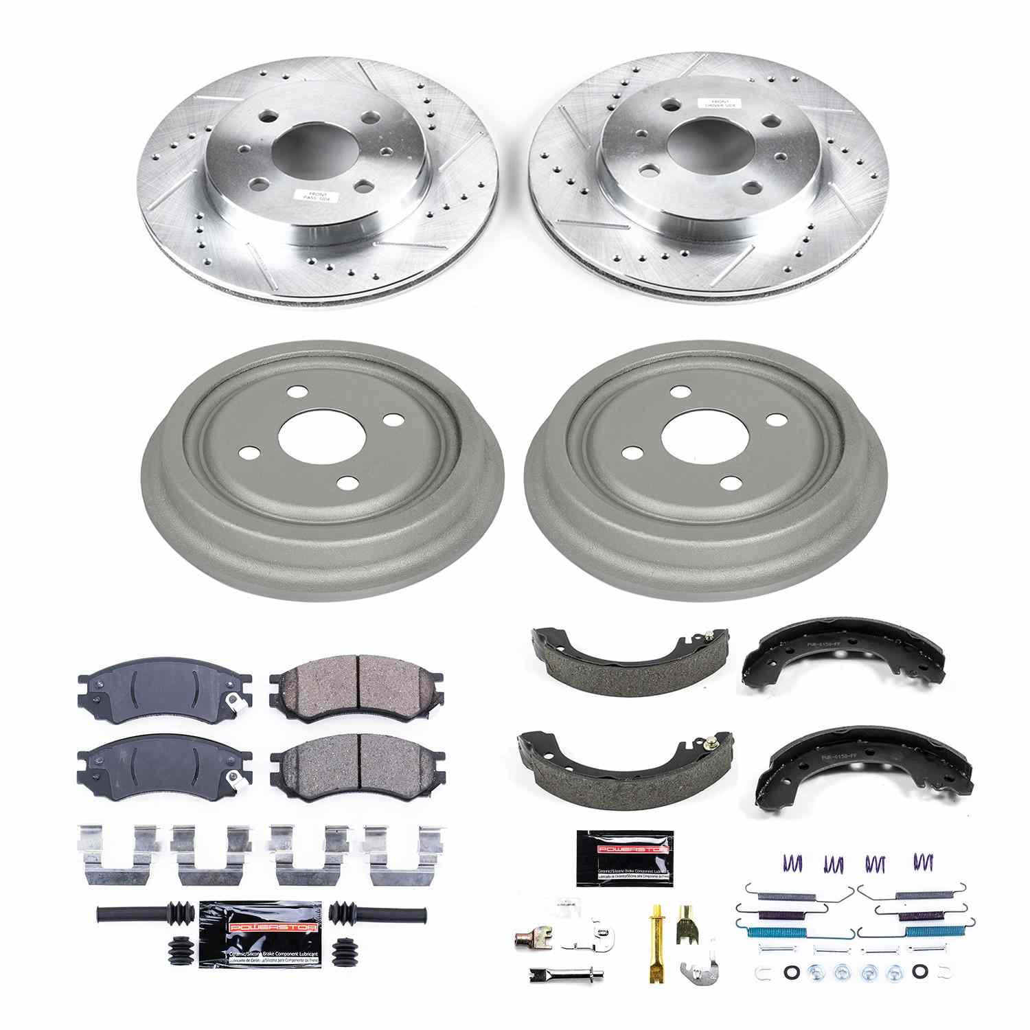 Power Stop 91-92 Saturn SC Front & Rear Z23 Evolution Sport Brake Kit