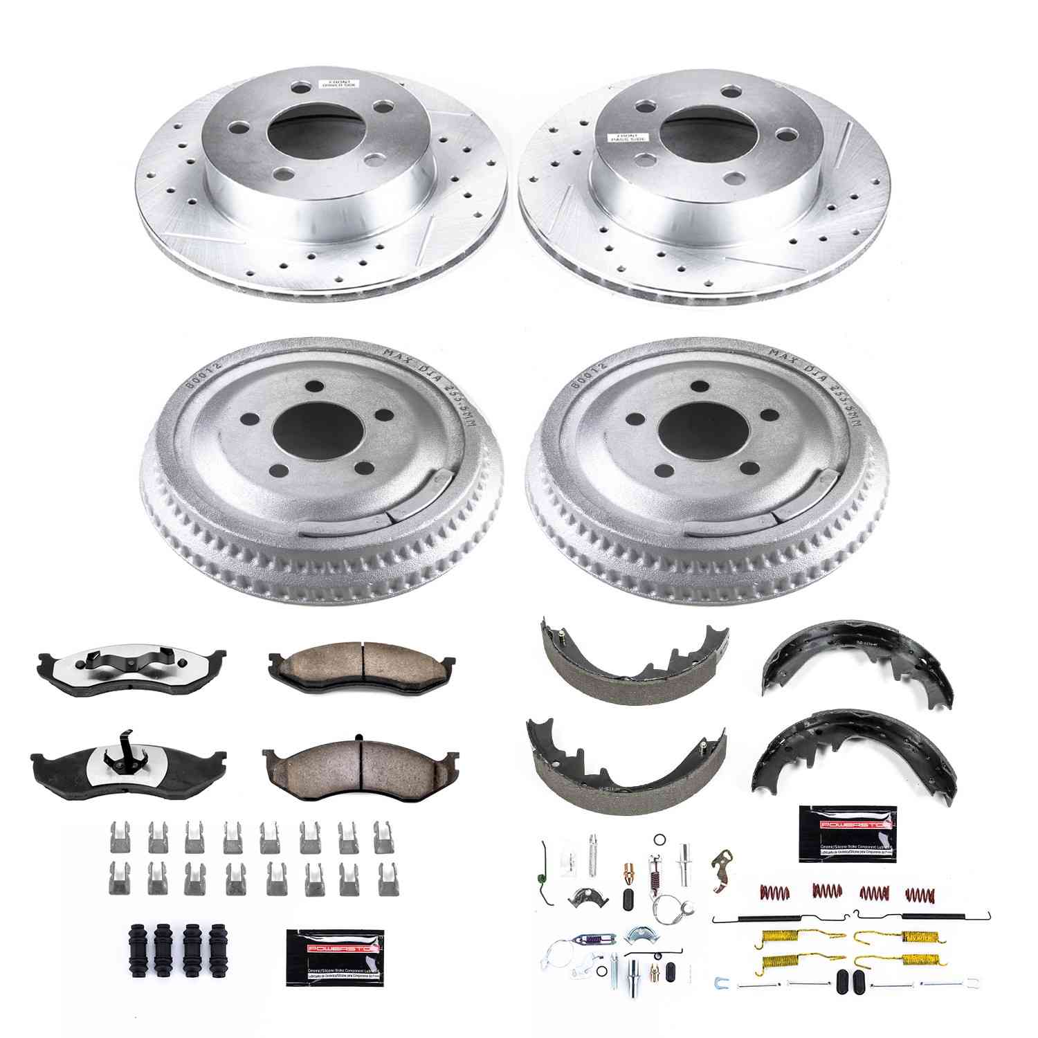 Power Stop 92-99 Jeep Cherokee Front & Rear Z36 Truck & Tow Brake Kit