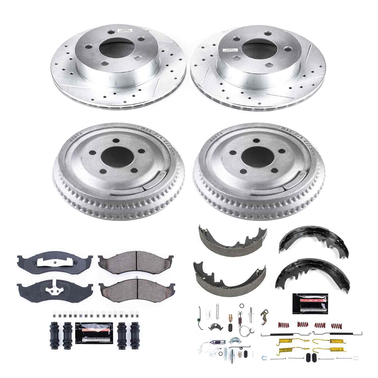 Power Stop 92-99 Jeep Cherokee Front & Rear Z23 Evolution Sport Brake Kit