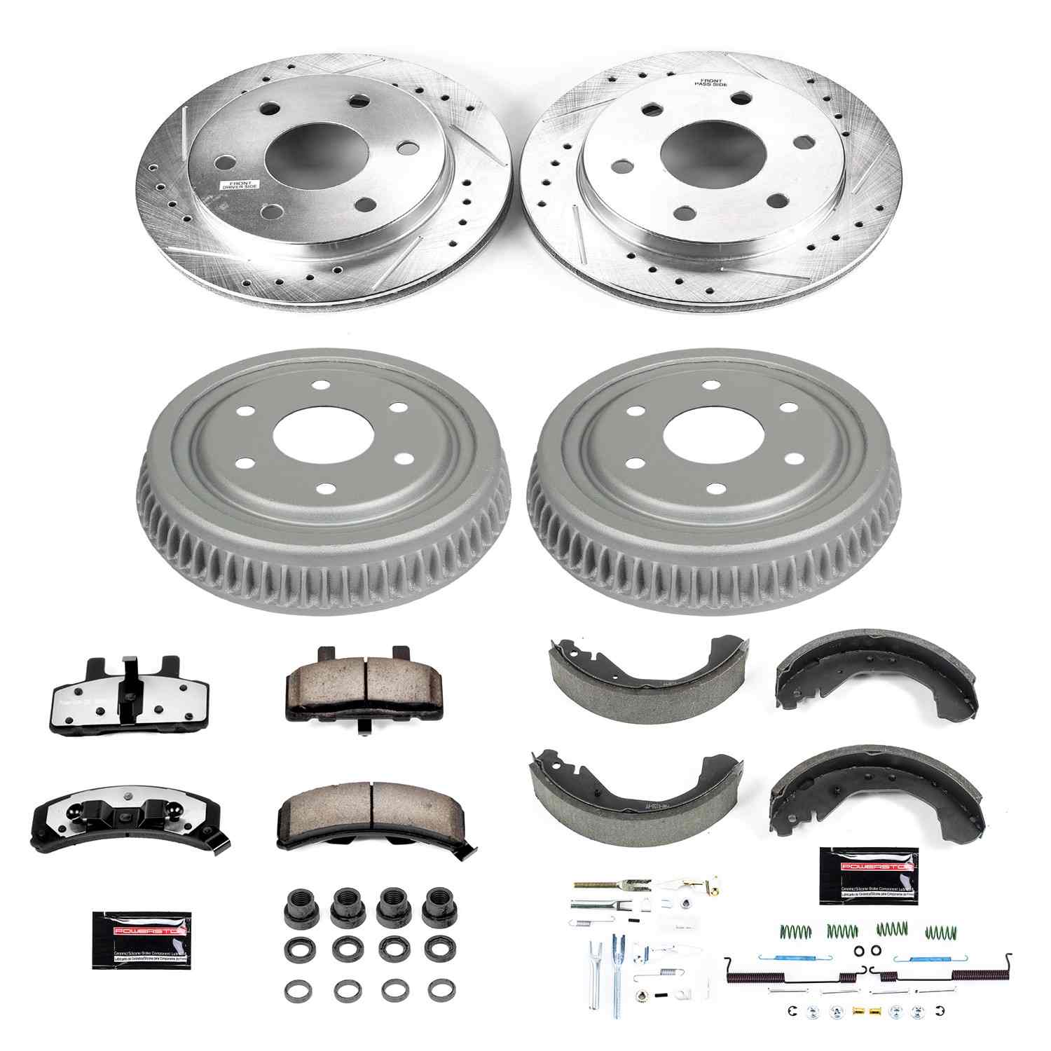 Power Stop 88-91 Chevrolet K1500 Front & Rear Z36 Truck & Tow Brake Kit