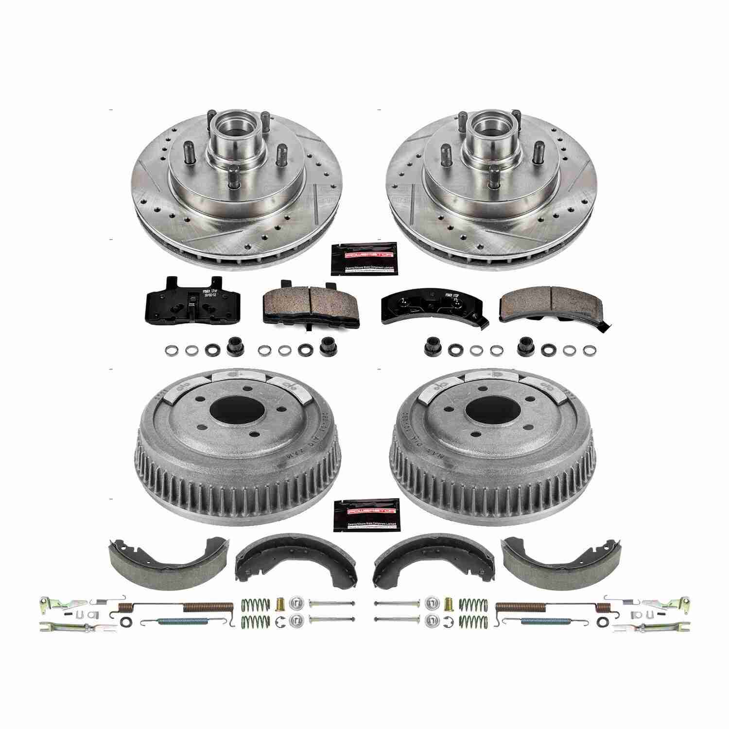 Power Stop 95-00 Chevrolet Tahoe Front & Rear Z23 Evolution Sport Brake Kit